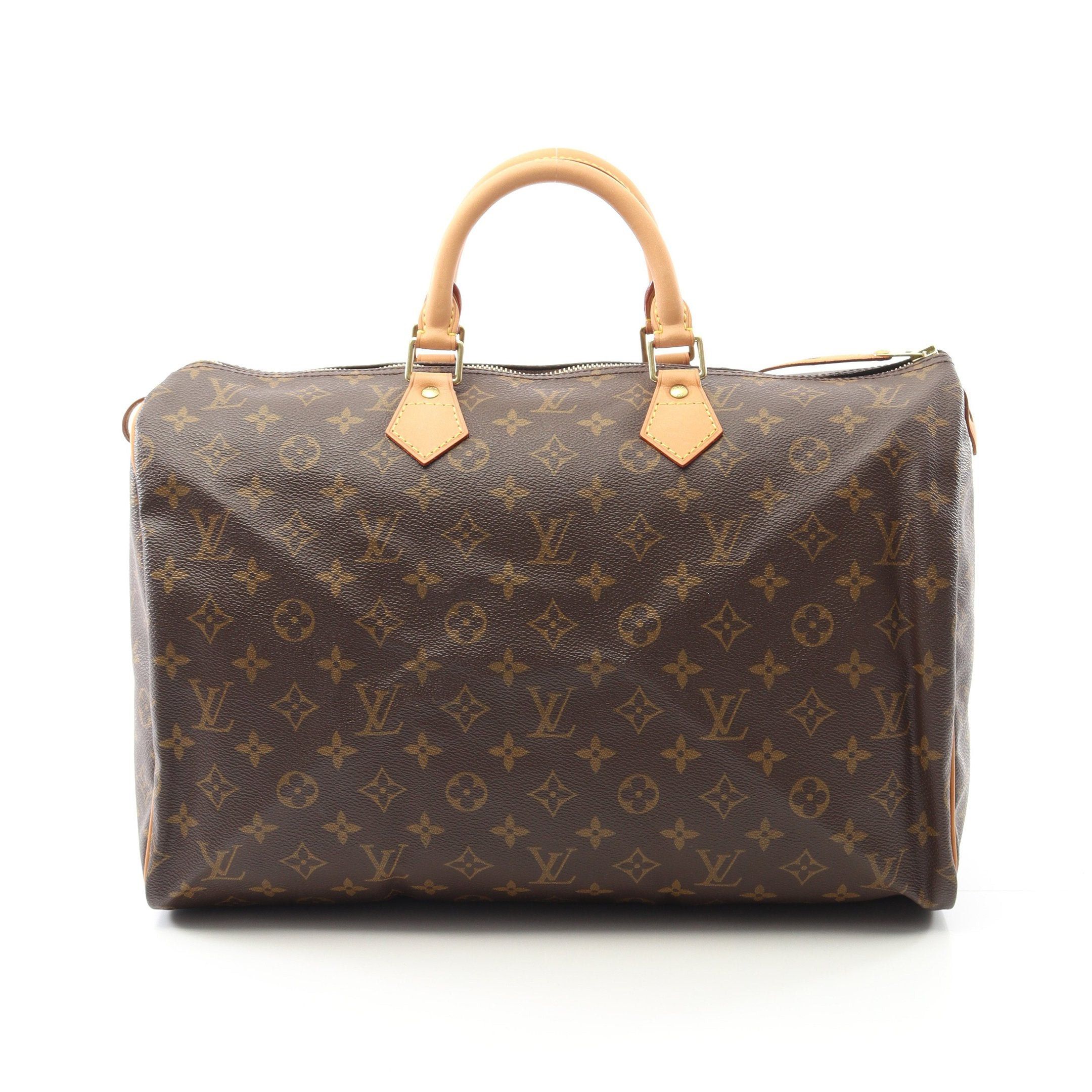 Louis Vuitton Louis Vuitton Speedy 35 Monogram Handbag Leather Brown Size ONE SIZE - 1 Thumbnail