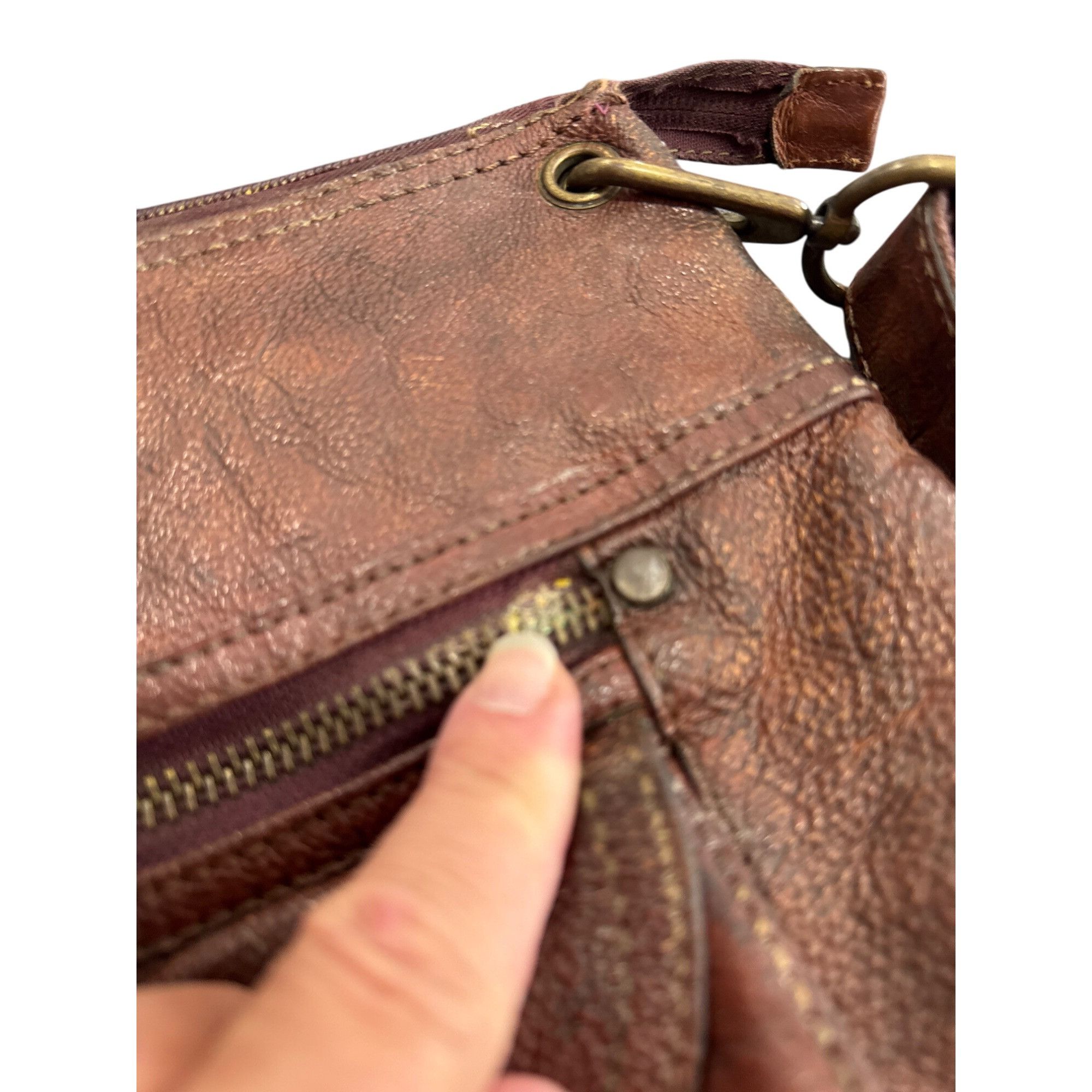 Fossil Fossil Womens Brown Leather Vintage Crossbody Handbag SKU 86 Size ONE SIZE - 20 Thumbnail
