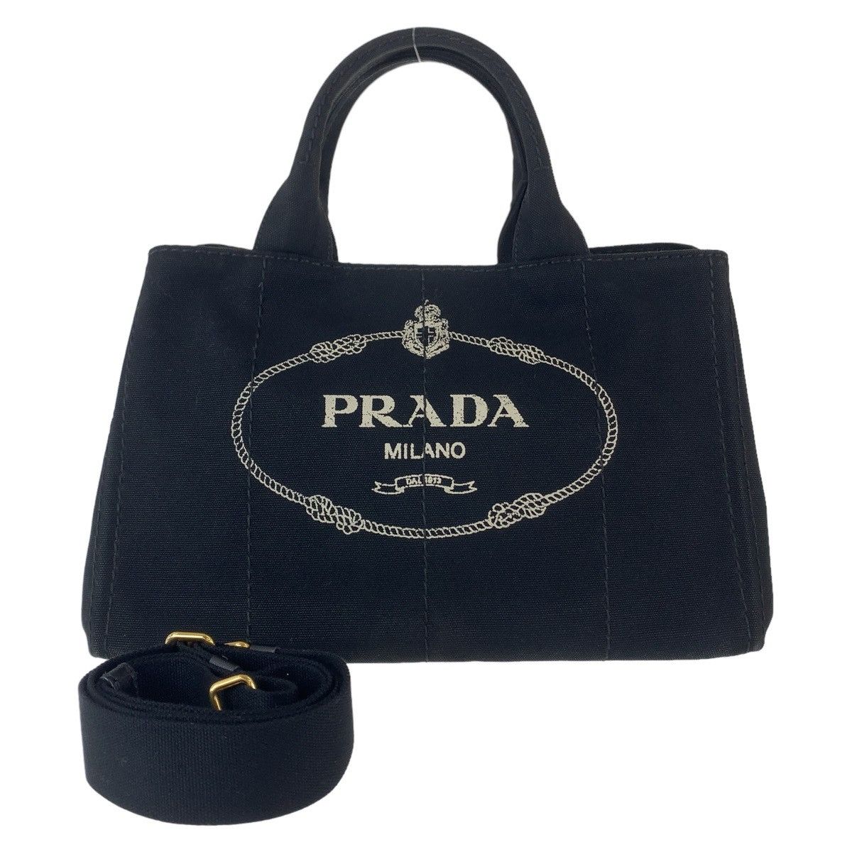 Prada Prada Prada Canvas Canapa Tote Bag Canvas Tote Bag in Great Condition Size ONE SIZE - 1 Thumbnail