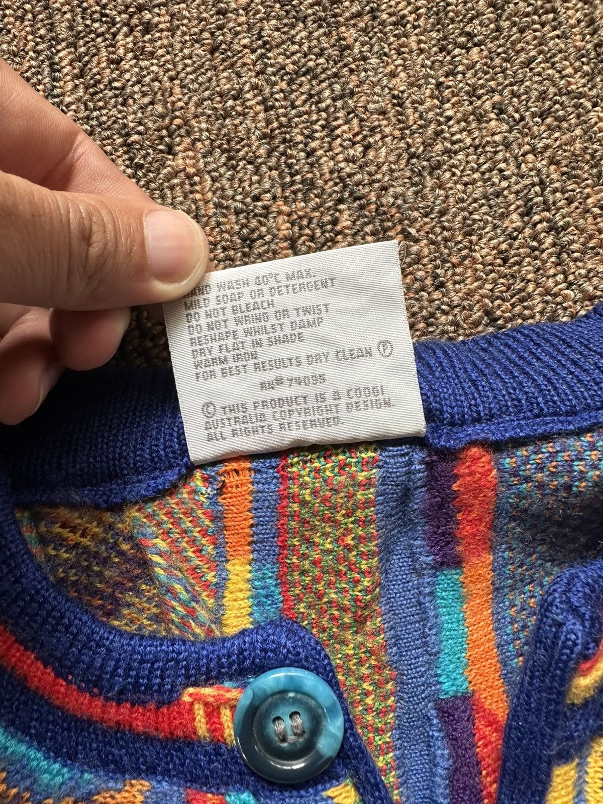 Coogi COOGI Australia Mercerized 3D Knit Multicolor Size M Rare Size US S / EU 44-46 / 1 - 6 Thumbnail