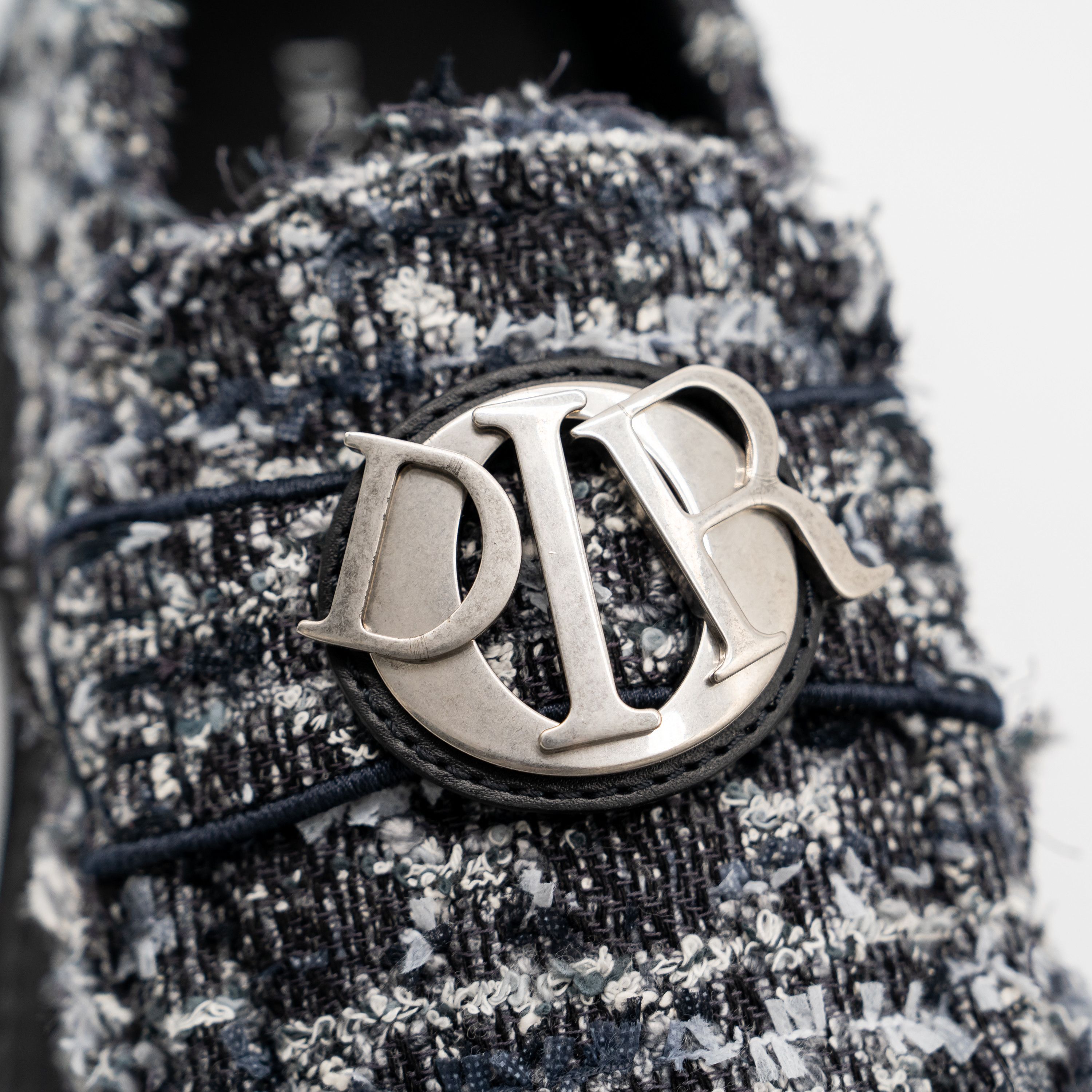 Dior 44eu 11 US Dior Buffalo Loafer Cannage Tweed Navy Blue Size US 11 / EU 44 - 8 Thumbnail