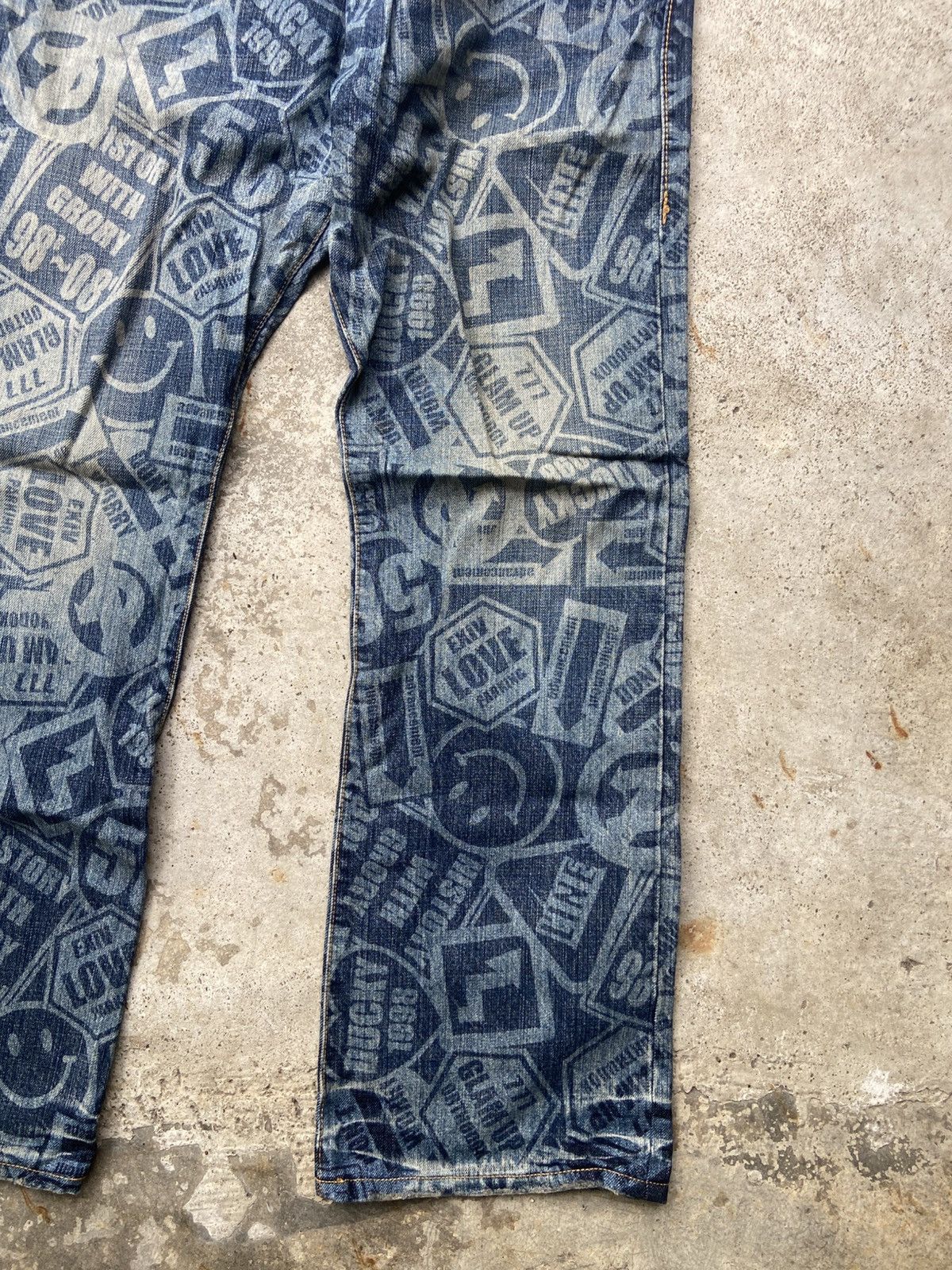Hysteric Glamour Vintage 2000’s Co&Lu Monogram Hysteric Glamour Design Pants Size US 34 / EU 50 - 2 Thumbnail