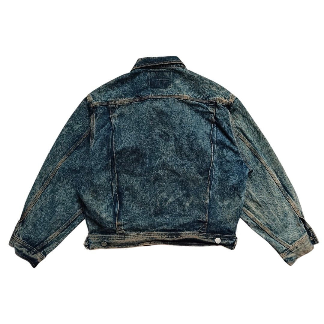 Edwin Edwin acid wash pleated denim jackets Size US M / EU 48-50 / 2 - 2 Thumbnail