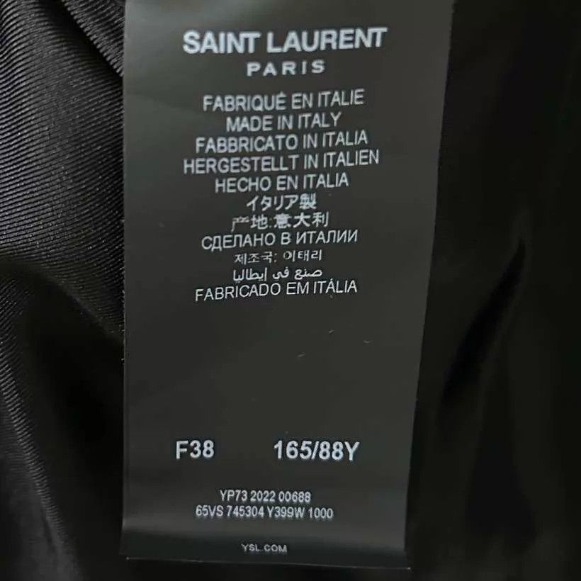 Saint Laurent Paris Saint Laurent Smoking Jacket Black Size S / US 4 / IT 40 - 6 Thumbnail