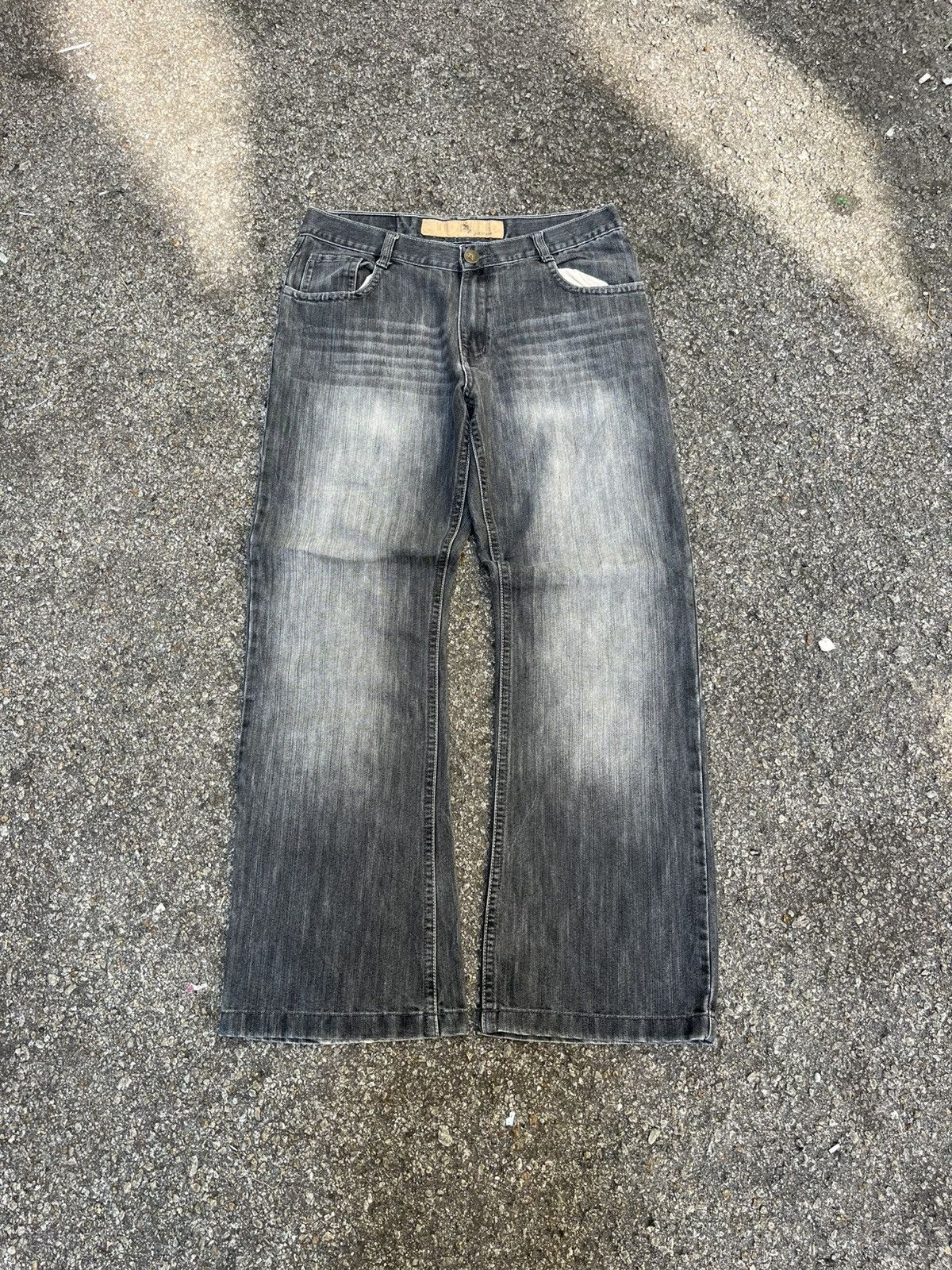 Southpole Y2K Southpole Baggy Faded Balck Jeans Flare Wide Leg Denim Size US 36 / EU 52 - 1 Thumbnail