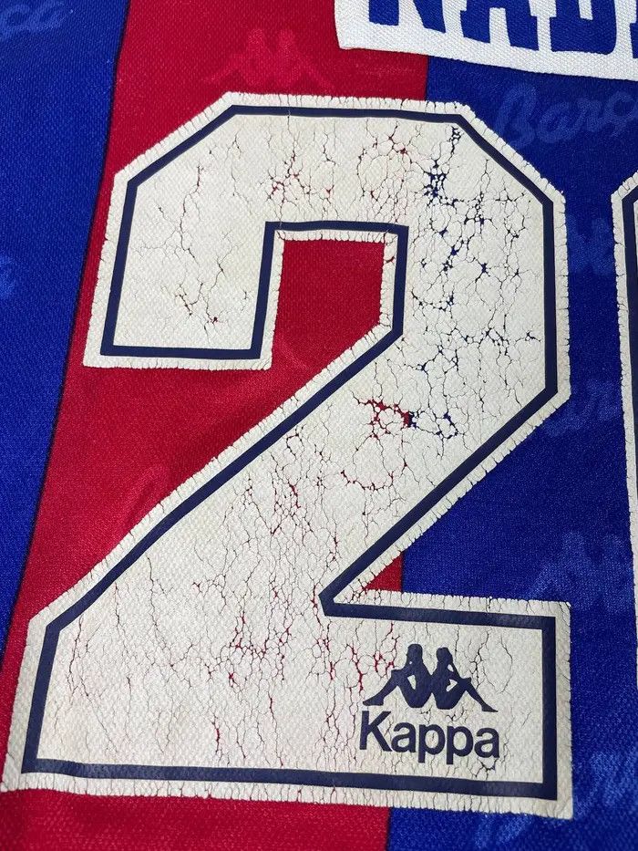 Kappa Vintage Barcelona 1995 1997 Nadal #20 Home Shirt Jersey Size US S / EU 44-46 / 1 - 21 Thumbnail