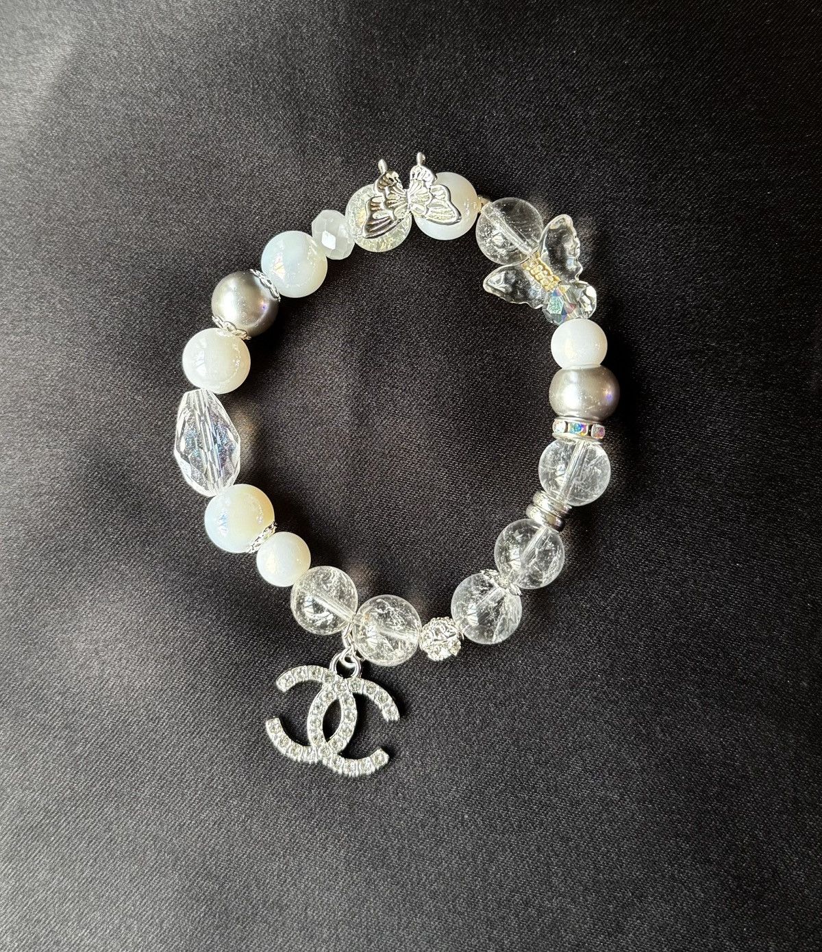 Handmade Clear Quartz Bracelet Size ONE SIZE - 4 Thumbnail
