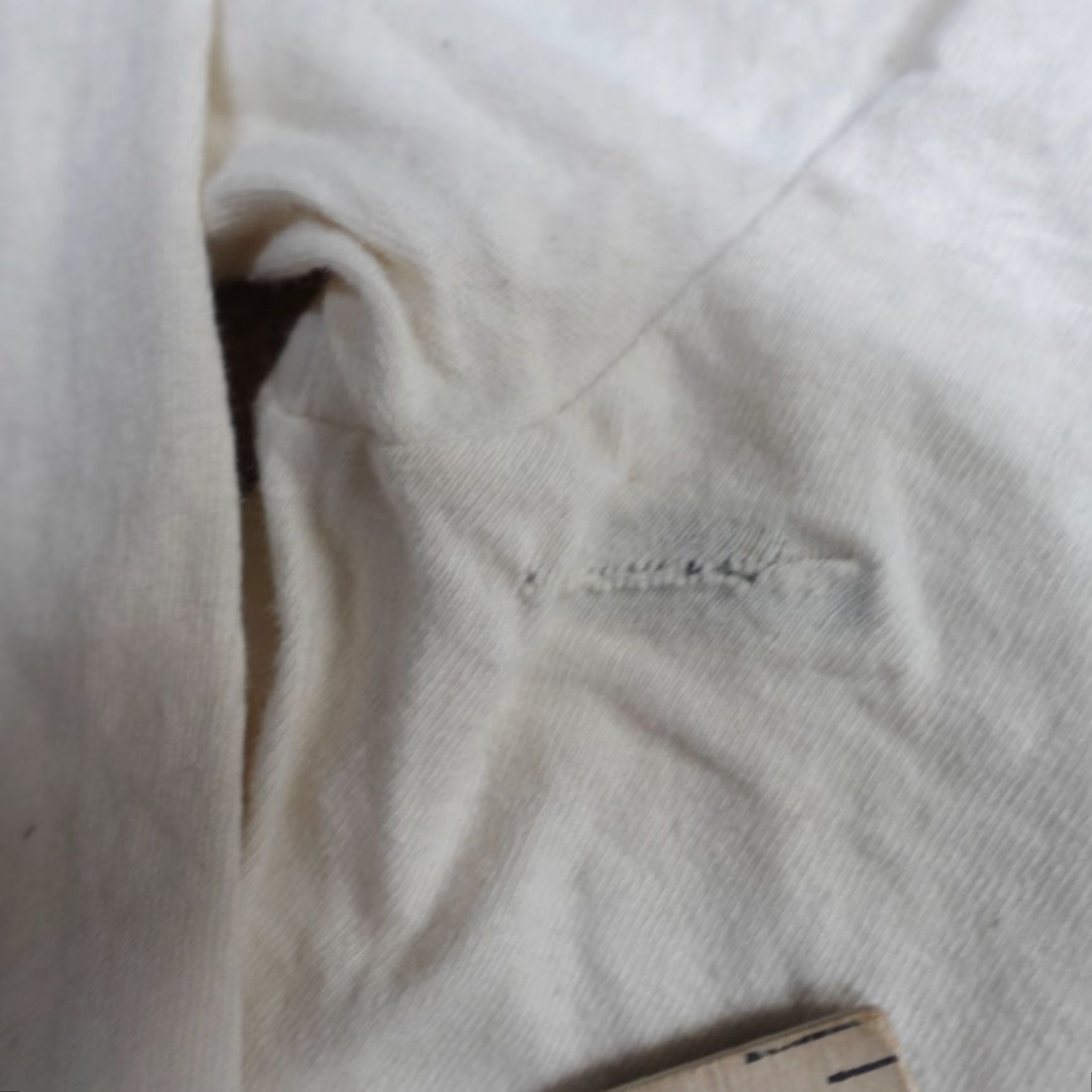 Vintage VINTAGE American Vintage Shirt XL Beige Long Sleeve Double Sided Single Stitch Men USA Crew Neck Cotton Knit T-Shirt Size US XL / EU 56 / 4 - 5 Thumbnail