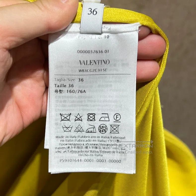 Valentino Valentino Yellow beaded embroidered floral cape coat Size XS / US 0-2 / IT 36-38 - 4 Thumbnail