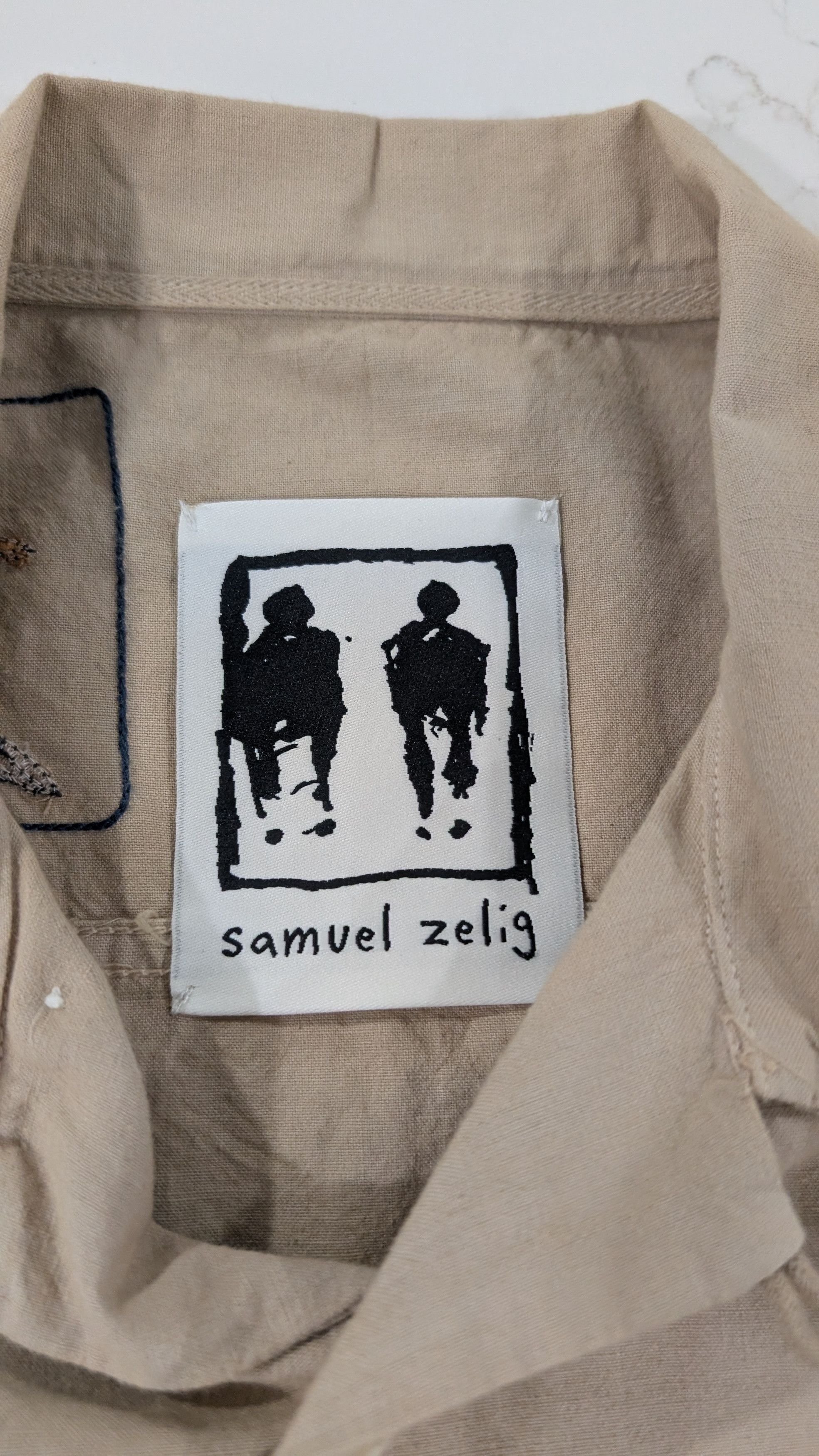 Samuel Zelig Box Camp Shirt Embroidered Art