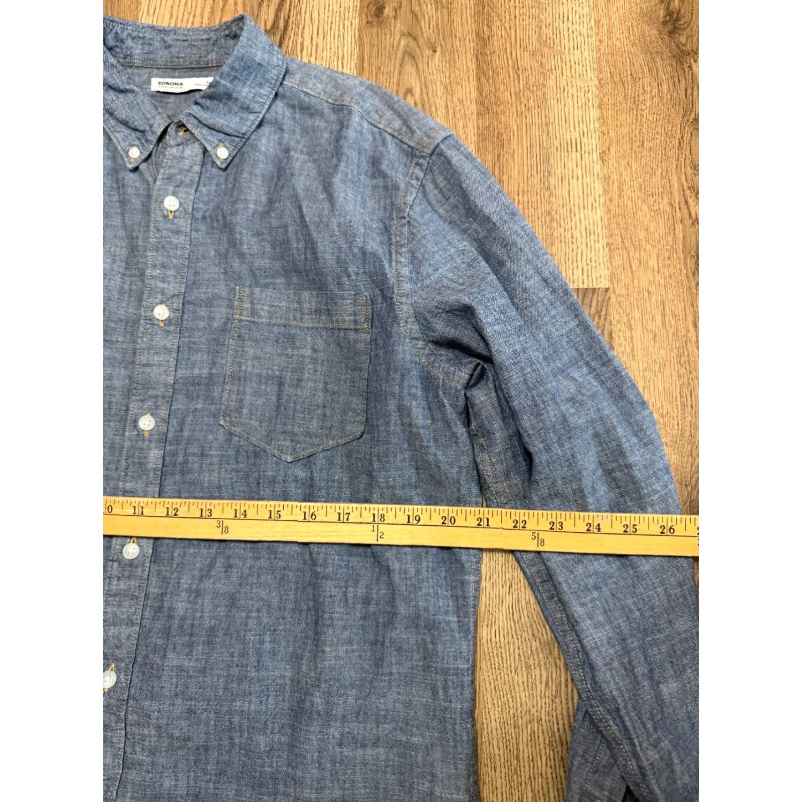 Vintage Sonoma Shirt Mens Size Medium Blue Long Sleeve Button Down Pocket Shirt Size US M / EU 48-50 / 2 - 6 Thumbnail