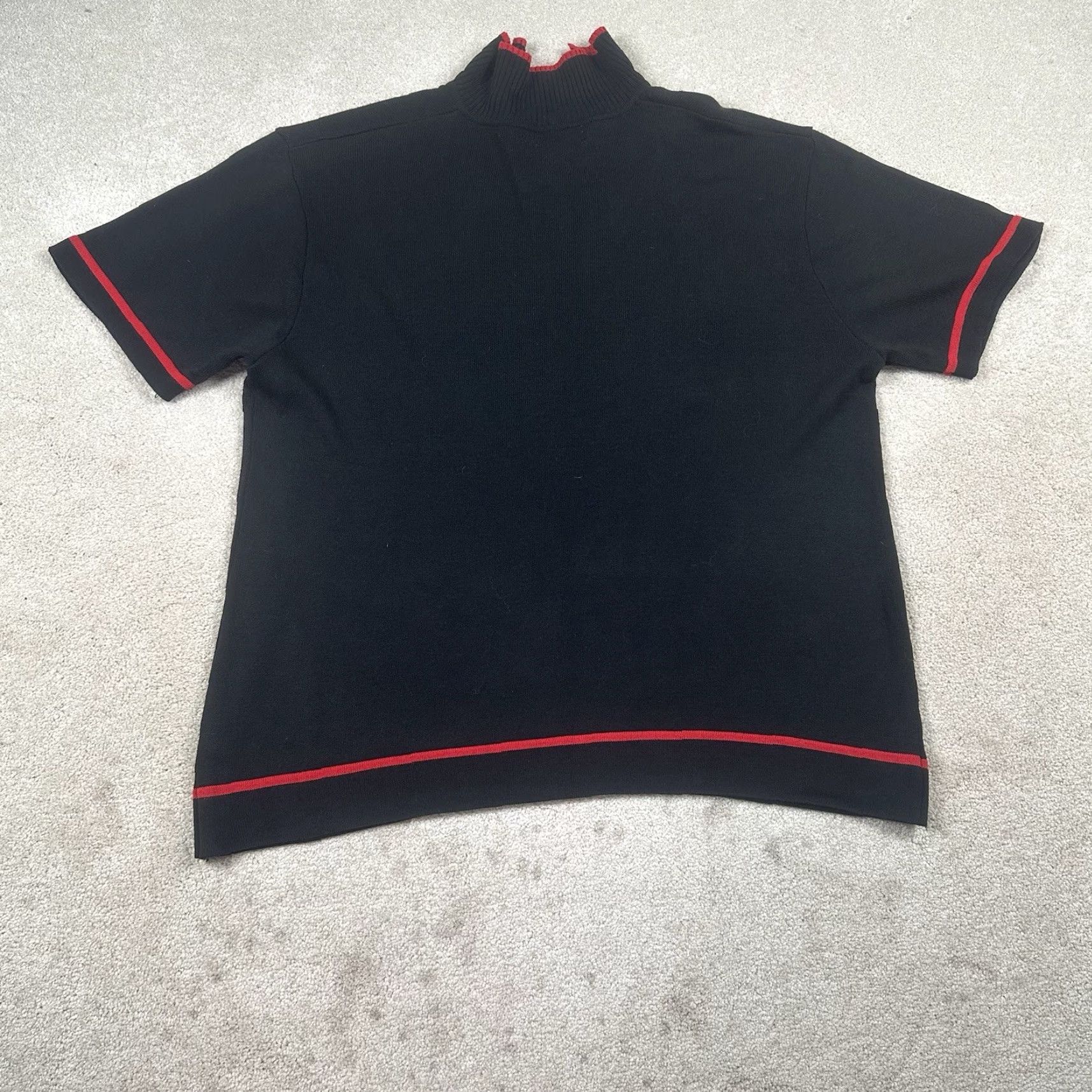 Vintage VINTAGE BC Ethic Polo Shirt Mens Large Black TIKI Argyle Rockabilly Size US L / EU 52-54 / 3 - 3 Thumbnail