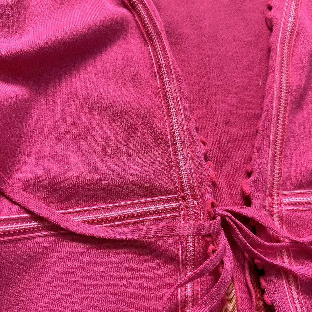 Hysteric Glamour Sexy Cute Sarah Pacini Vibe Bondage Mesh Cardigan Sweater Size L / US 10 / IT 46 - 7 Thumbnail