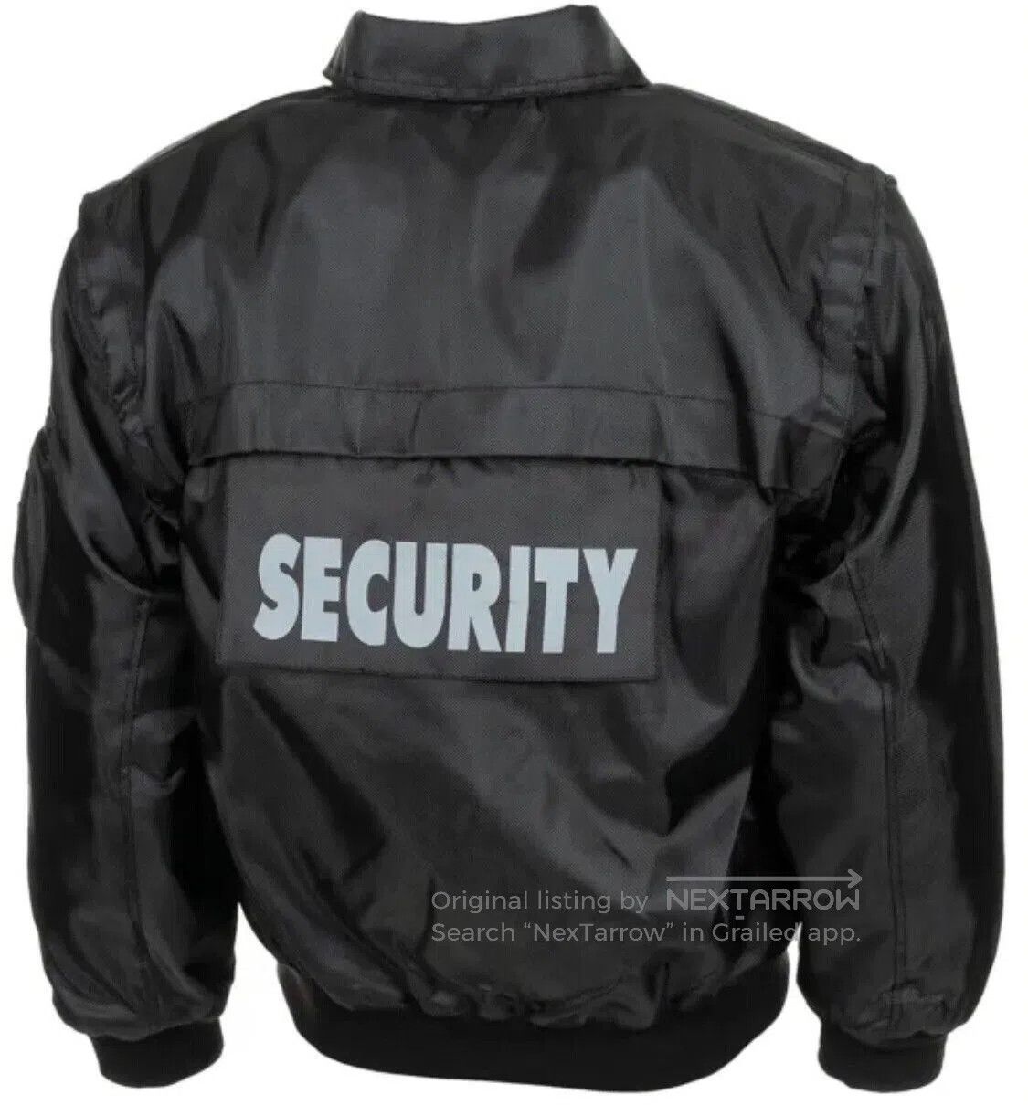 Balenciaga black security bomber jacket for men. Size US M / EU 48-50 / 2 - 3 Thumbnail