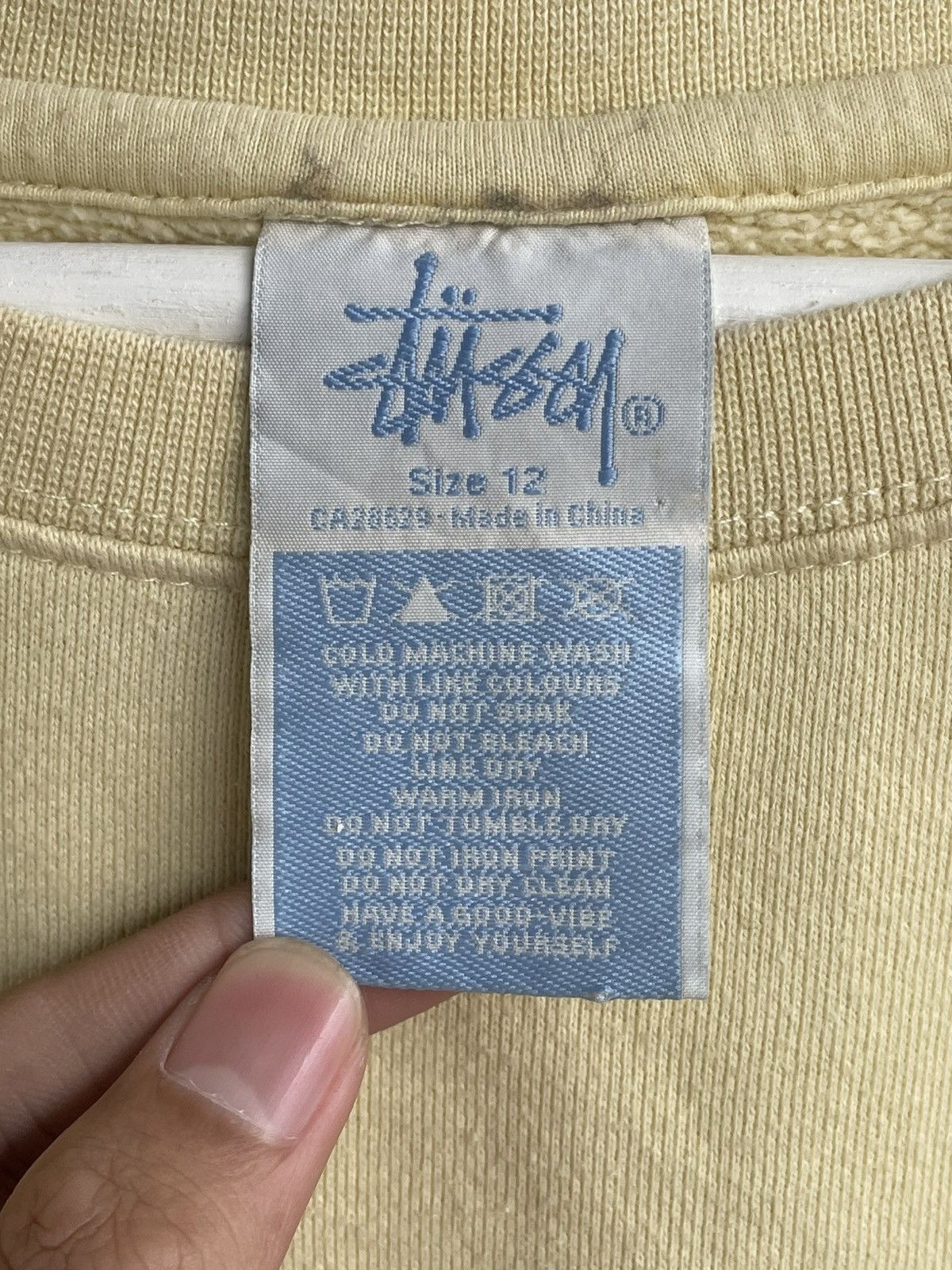 Stussy 00s Stussy Cropped Sweater Big Logo Y2K Miumiu CDG Hysteric Size XL / US 12-14 / IT 48-50 - 3 Thumbnail