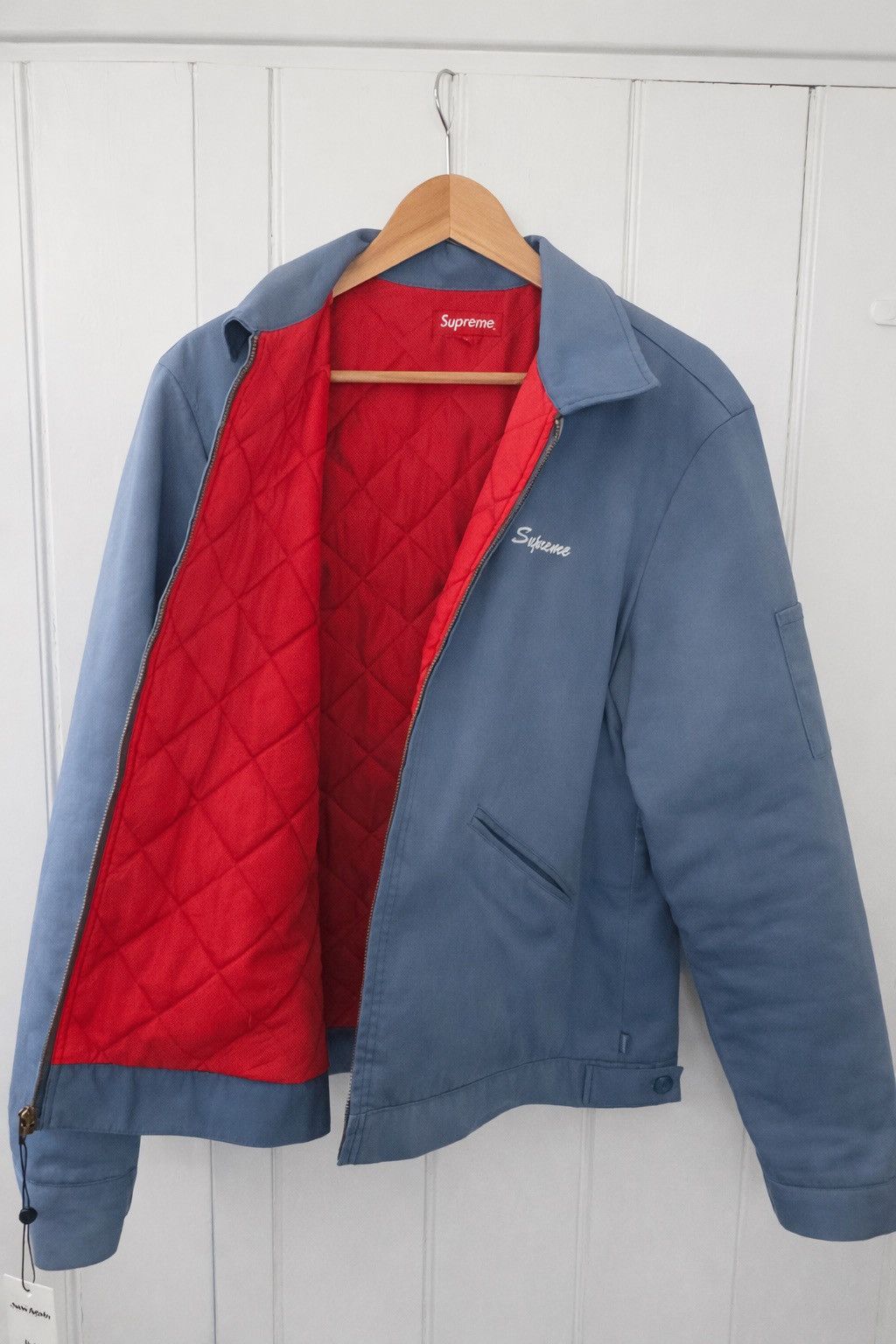 Playboy × Supreme Supreme Playboy Work Jacket Blue Size Medium Size US M / EU 48-50 / 2 - 3 Thumbnail