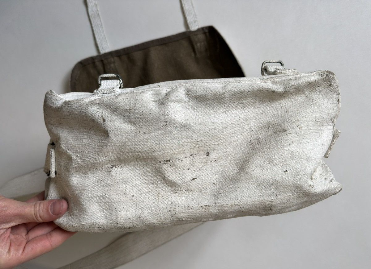 Maison Margiela ⓪ ① ⓪ Artisanal White Painted Army Satchel Size ONE SIZE - 19 Thumbnail