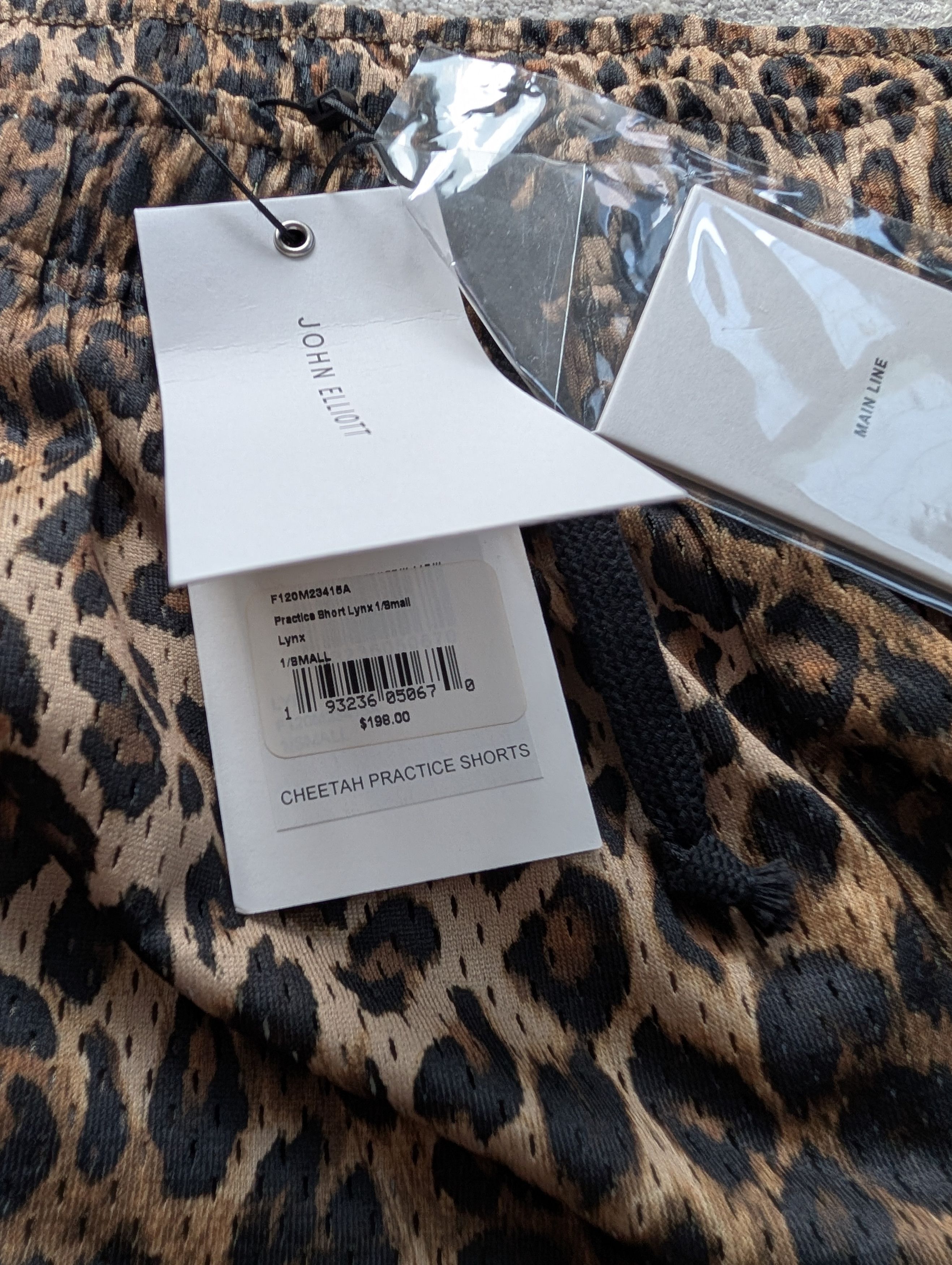 John Elliott NWT John Elliott Practice Shorts LYNX 🐆/Small /1 Size US 30 / EU 46 - 2 Thumbnail