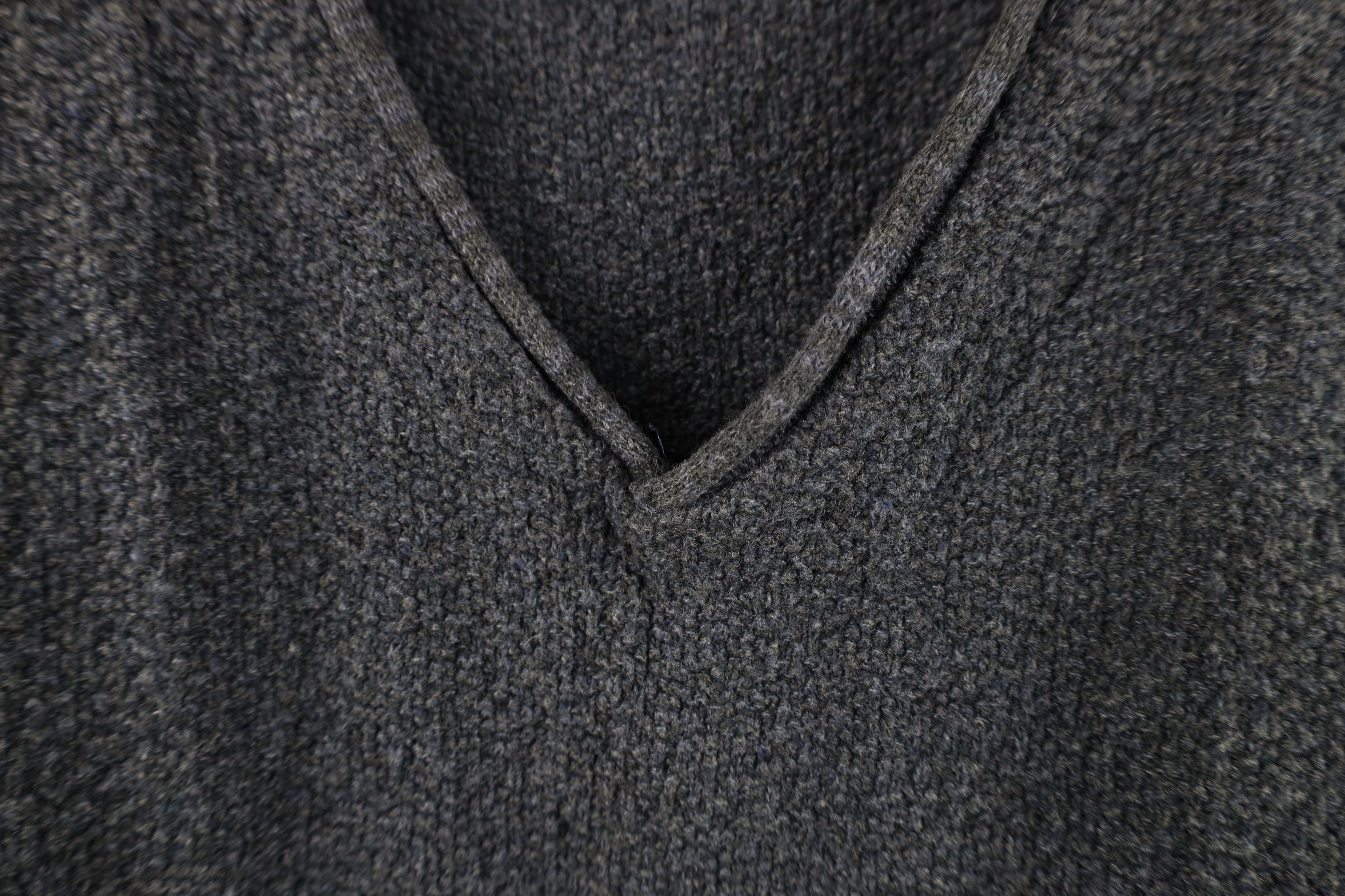 Vintage Vintage 90s Streetwear Marled Knit Sweater Steel Blue USA Size US XXL / EU 58 / 5 - 5 Thumbnail