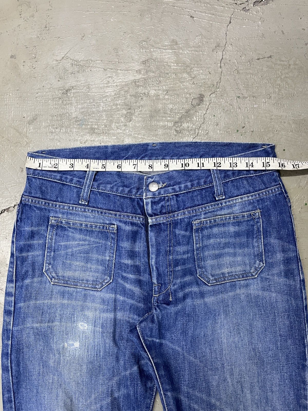 Diesel × If Six Was Nine × Japanese Brand BOOTCUT DOUBLE KNEE BUSH VINTAGE DIESEL JEANS Y2K FLARED Size US 32 / EU 48 - 5 Thumbnail