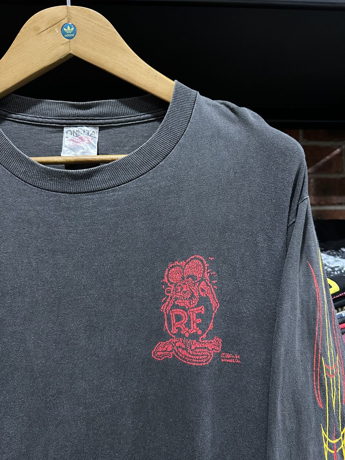 Girl Skateboards Thrashed Vintage 90s Rat Fink Flame Skateboard Faded Tee Size US M / EU 48-50 / 2 - 2 Thumbnail