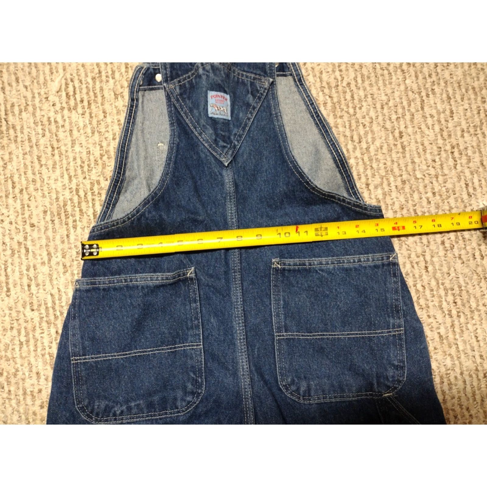 J Brand VINTAGE Pointer Brand Denim Overalls Bibs Mens 30 USA Outdoors Hunting Denim Overalls Pointer Brand Mens 30 Blue Vintage 90s Farming Size US 30 / EU 46 - 4 Thumbnail