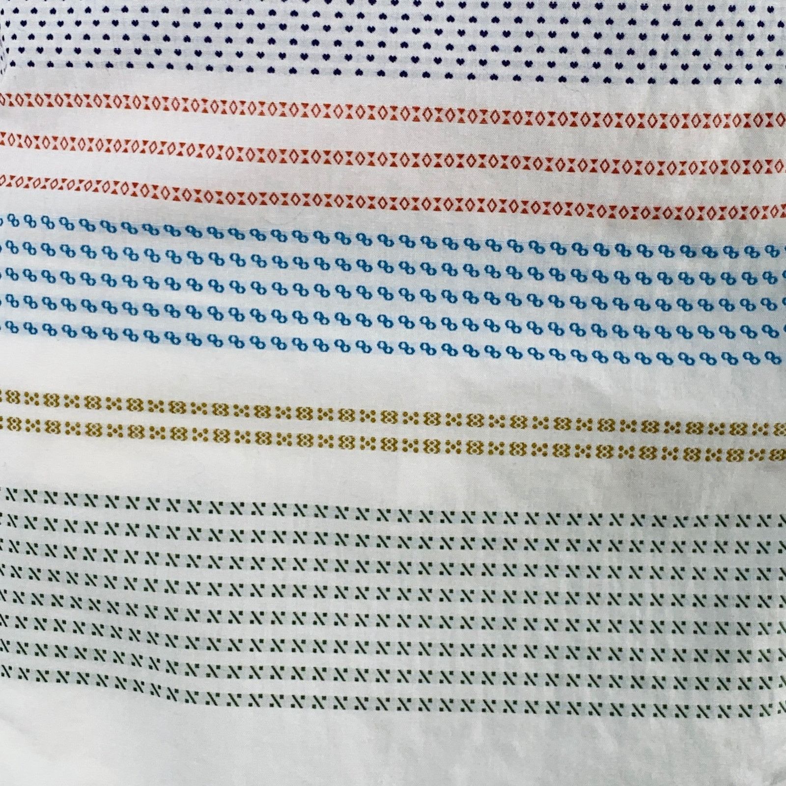 Engineered Garments Size L White Multi Color Stripe Cotton Long Sleeve Shirt Size US L / EU 52-54 / 3 - 2 Thumbnail