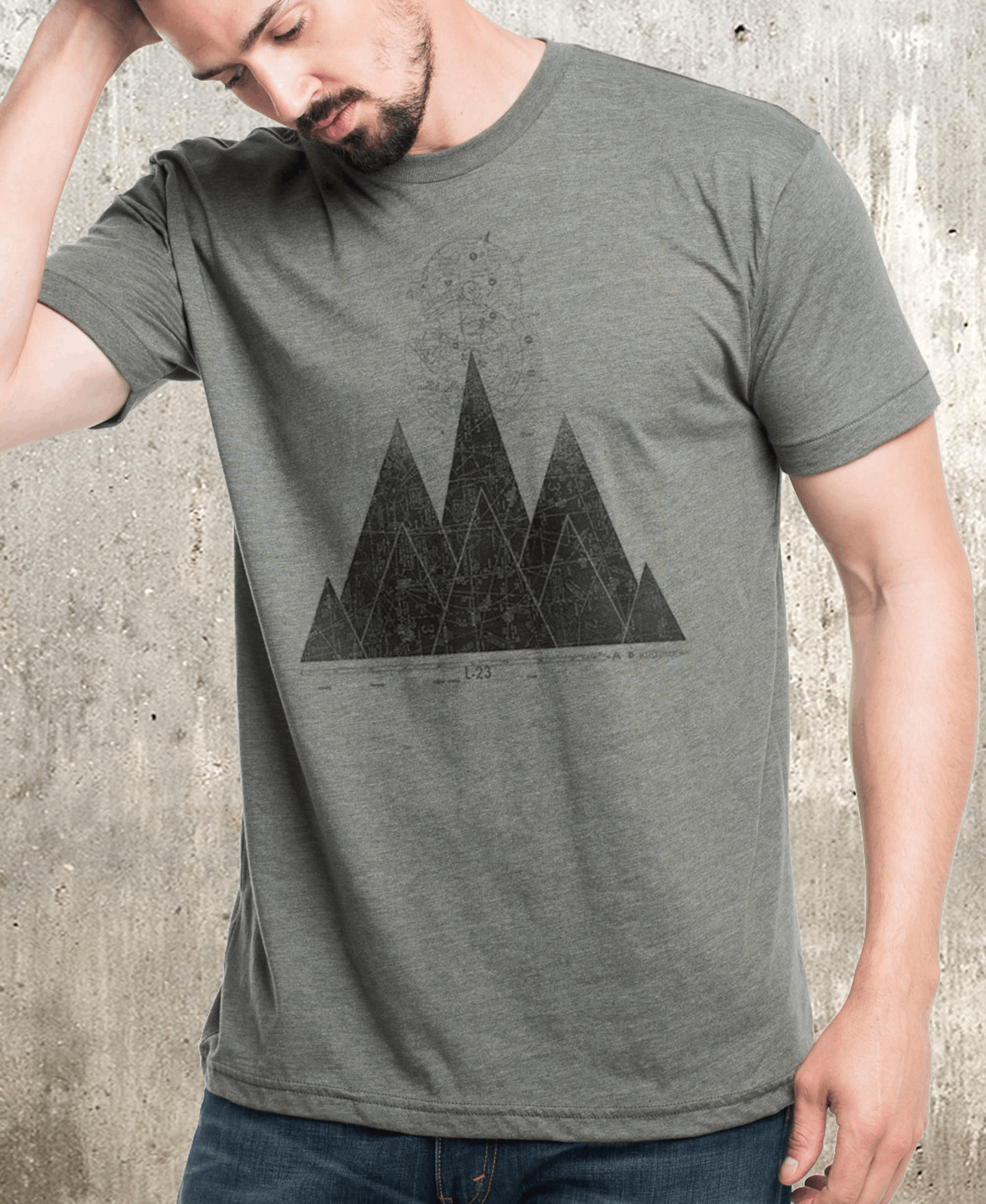 Designer × Vintage Mountain Tee Shirt – Outdoor Graphic T-Shirt Size US M / EU 48-50 / 2 - 1 Thumbnail