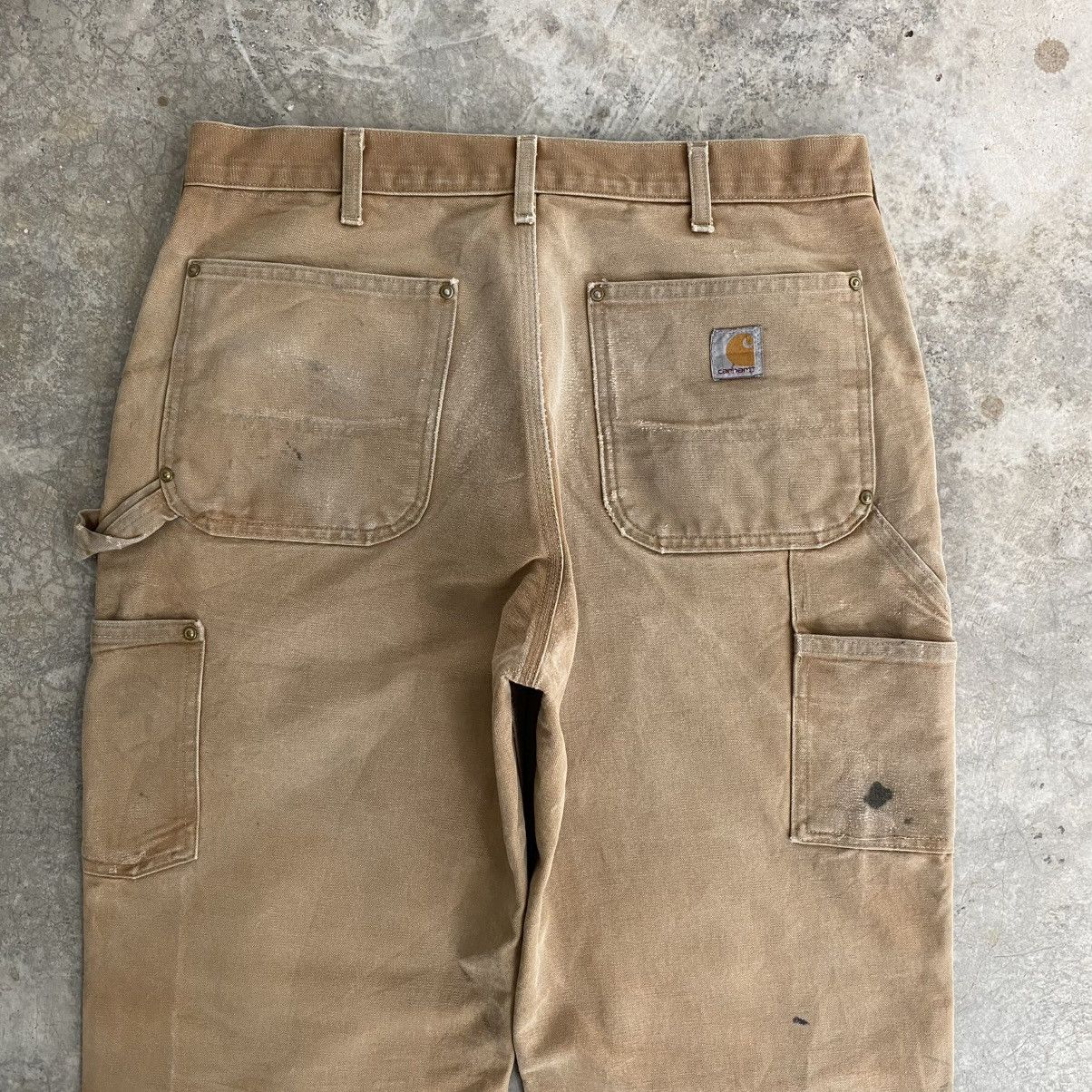 Carhartt Vintage Carhartt Double Knee Faded Tan Carpenter Pants Size US 34 / EU 50 - 12 Thumbnail
