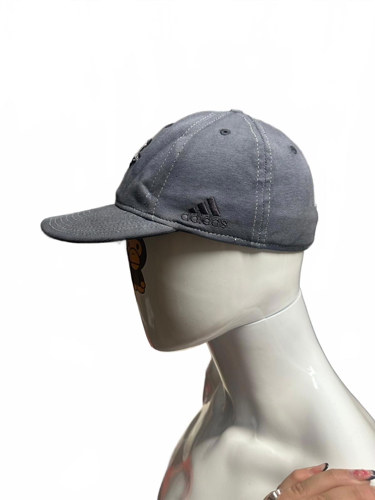 Adidas Adidas Grey Baseball Cap with Embroidered Design Size ONE SIZE - 3 Thumbnail