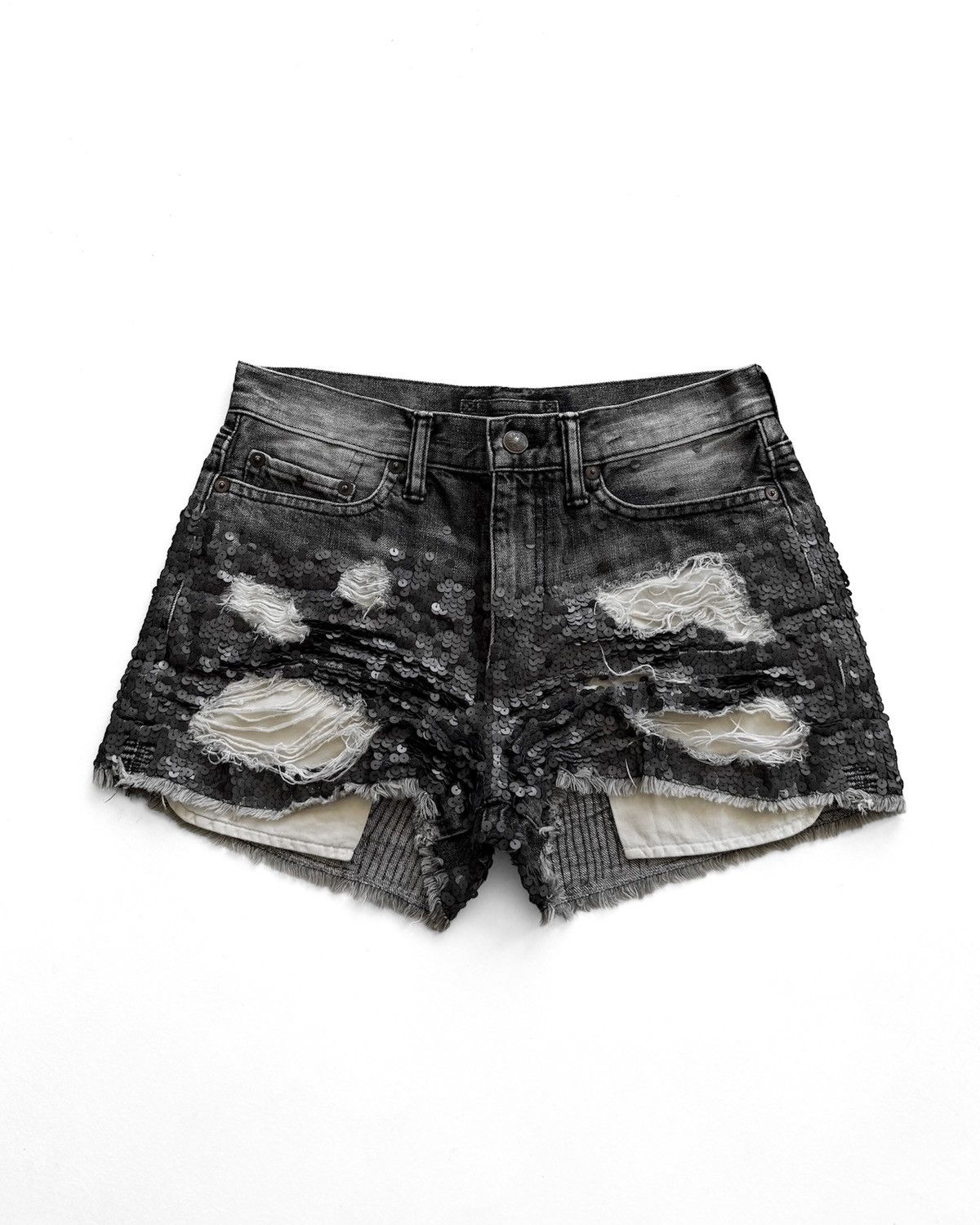 Maison MIHARA YASUHIRO MIHARAYASUHIRO DISTRESSED DENIM SHORTS Size US 29 - 1 Thumbnail