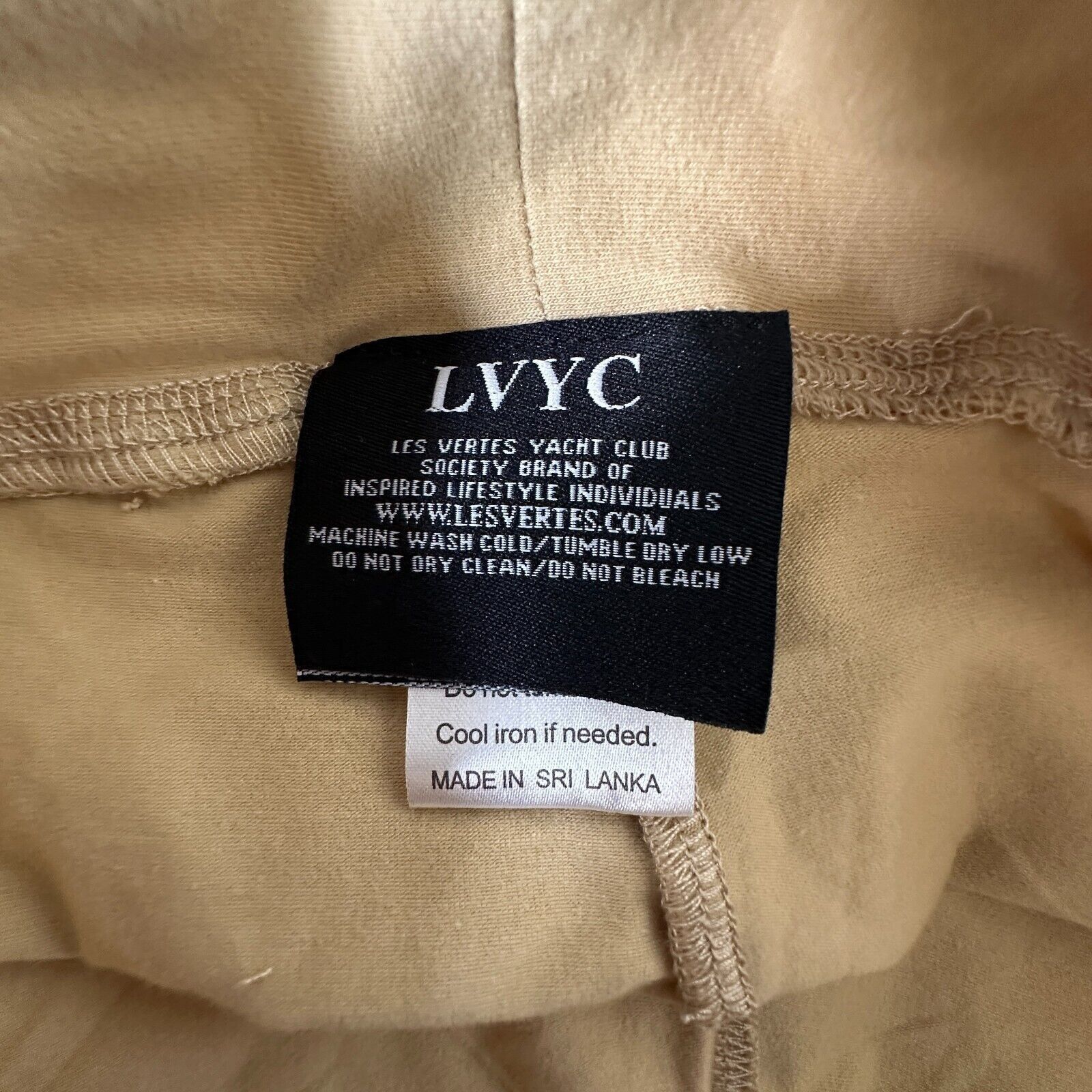 Other Les Vertes Yacht Club Tan Leggings Black LVYC logo Waist M Size 30" / US 8 / IT 44 - 7 Thumbnail