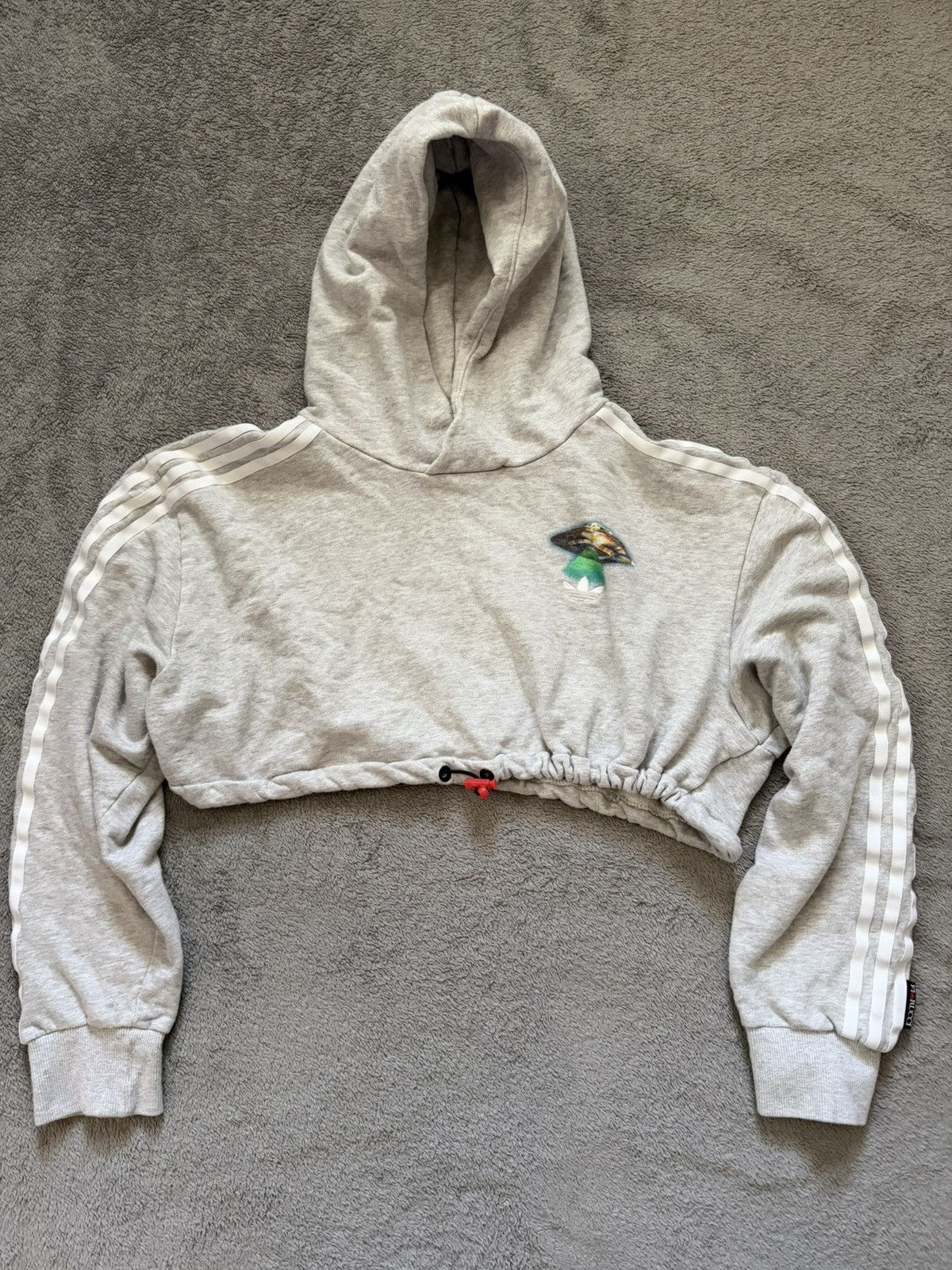 Fiorucci Adidas x Fiorucci Cropped Hoodie Size XS / US 0-2 / IT 36-38 - 3 Thumbnail