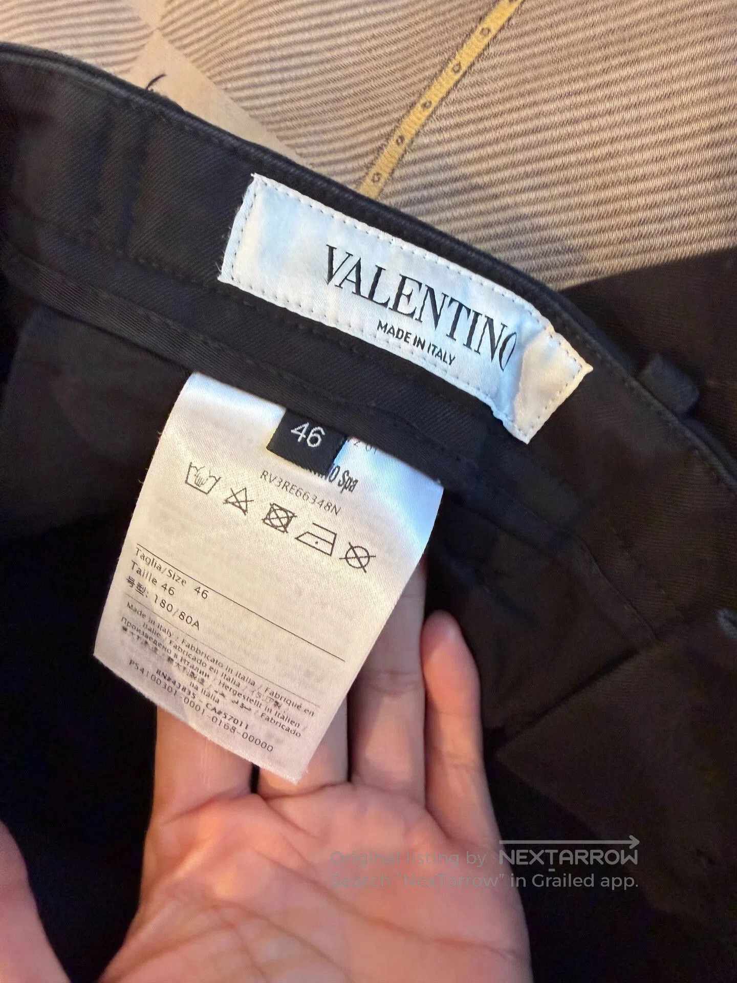 Valentino black men's cargo pants size 46. Size US 30 / EU 46 - 6 Thumbnail