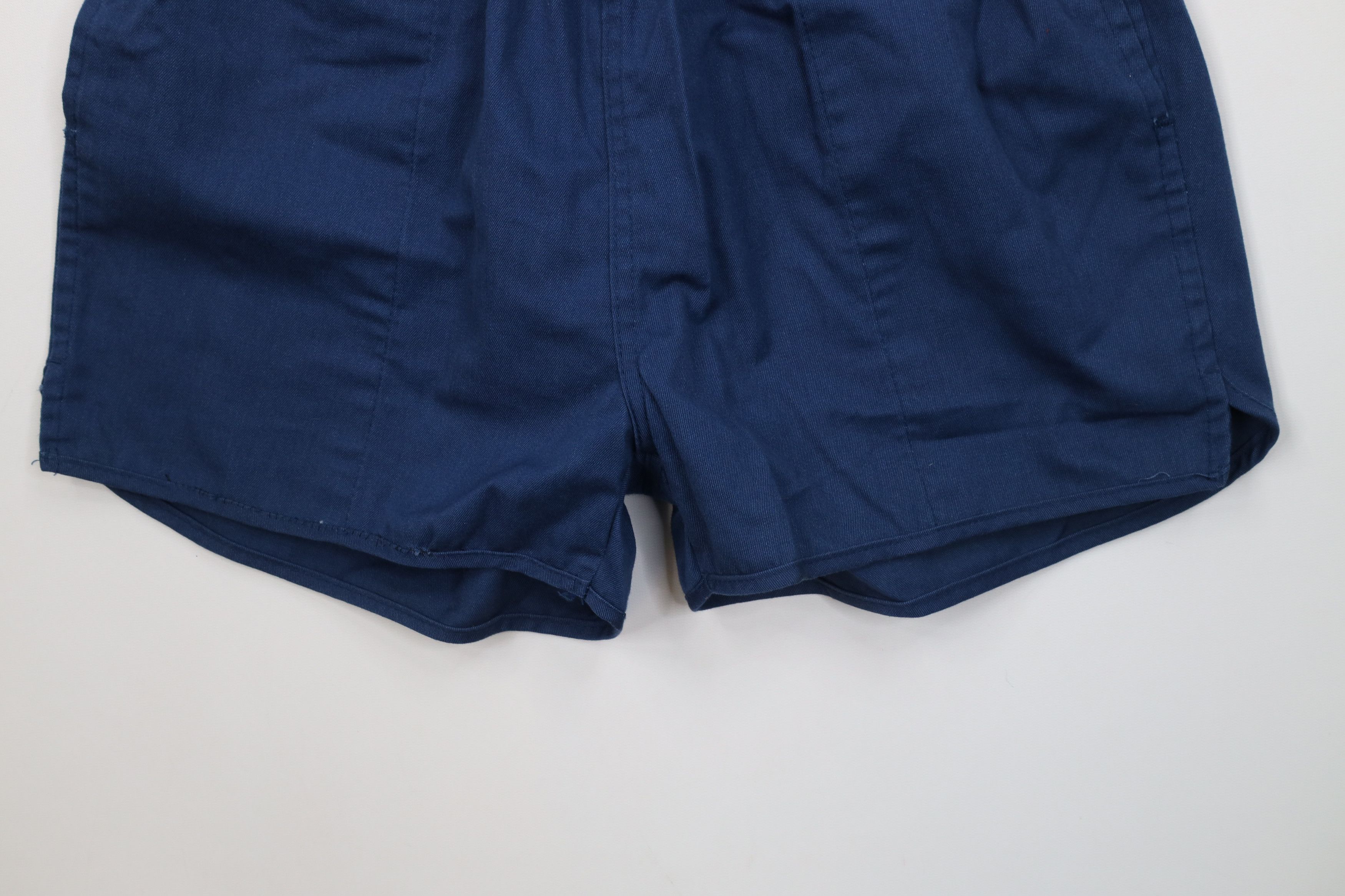 Vintage Vintage 70s Streetwear Above Knee Running Short Shorts Blue Size US 36 / EU 52 - 4 Thumbnail