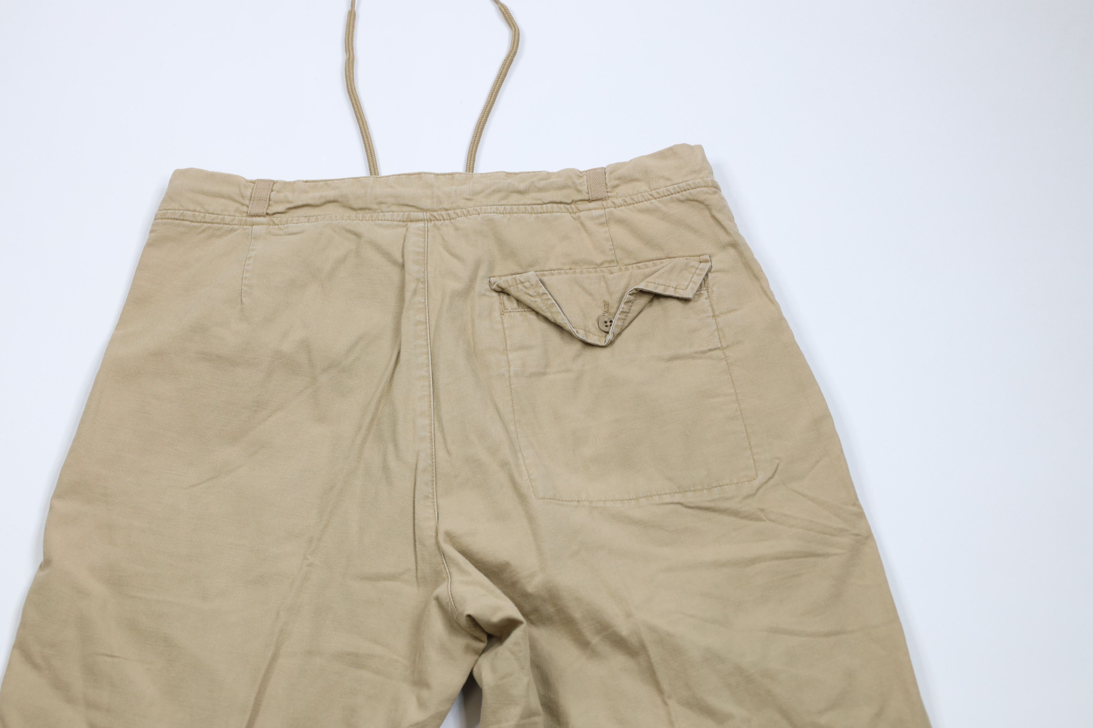 Gap × Vintage Vintage 90s Y2K Gap Chamois Cloth Lined Wide Leg Pants Beige Size US 34 / EU 50 - 8 Thumbnail
