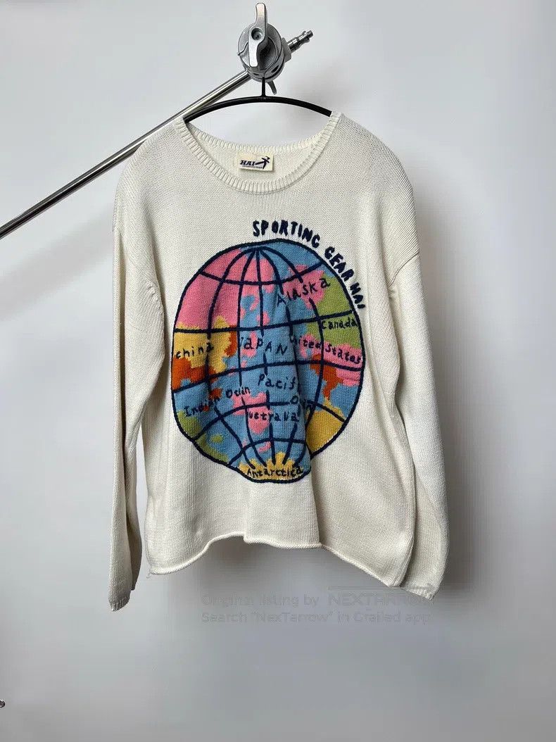 Issey Miyake Issey Miyake Color-blocked earth embroidery sweater Size US M / EU 48-50 / 2 - 2 Thumbnail