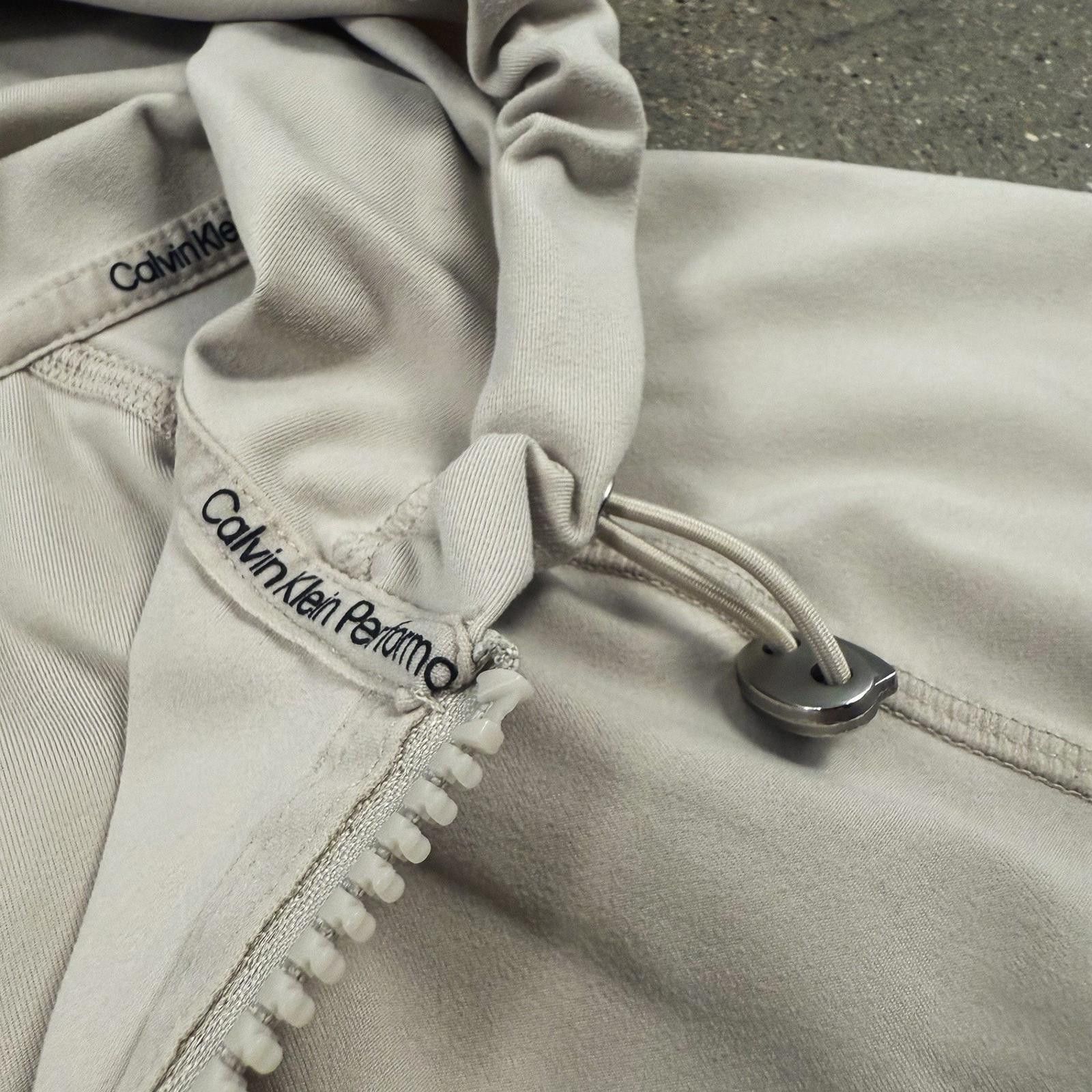 Designer Calvin Klein Jacket Womens S Stretch Hooded Full Zip CK Size S / US 4 / IT 40 - 7 Thumbnail