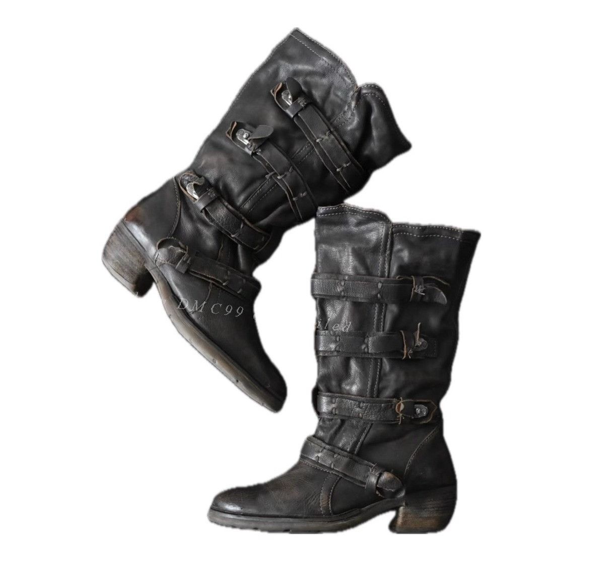 Vintage Vintage A.S.98 2010s High Leather Boots Size US 8 / EU 41 - 1 Thumbnail
