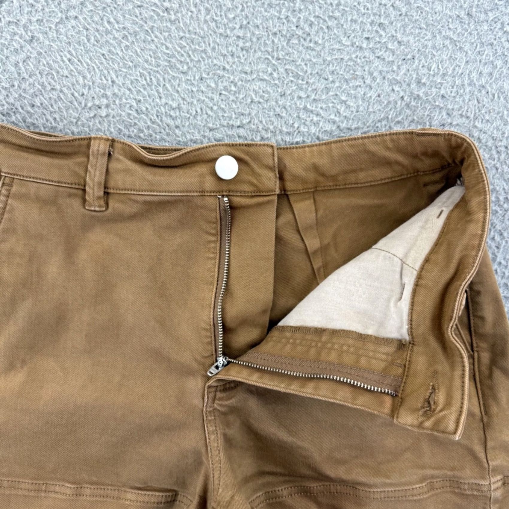 Everlane Everlane Shorts Women’s 8 Beige Cotton Blend High Rise Chino Stretch Zip Size 30" / US 8 / IT 44 - 5 Thumbnail
