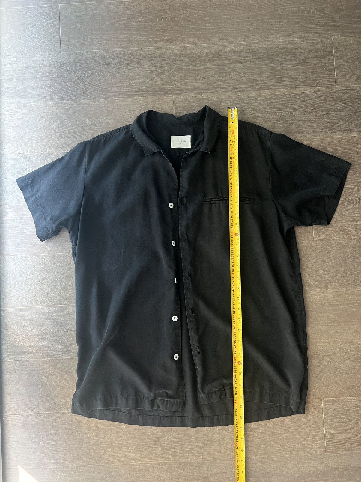 Basic Rights Black Camp Collar Shirt Size US XL / EU 56 / 4 - 3 Thumbnail