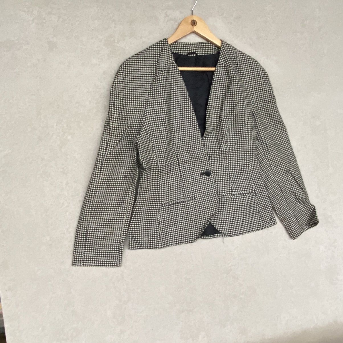Other Vintage Black And White Blazer With Shoulder Pads Size S Size S / US 4 / IT 40 - 3 Thumbnail