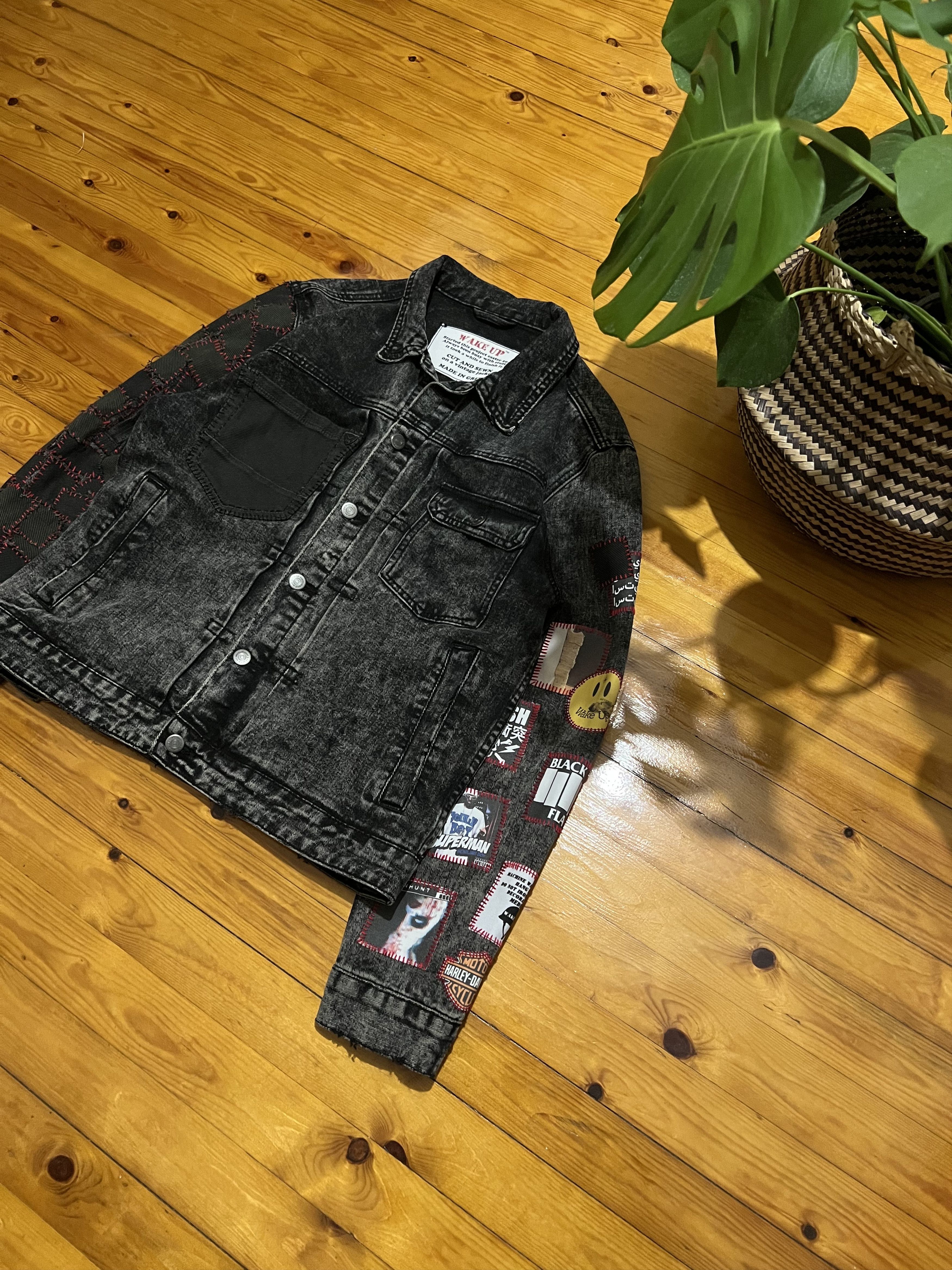 Japanese Brand 1OF1 gray Grail Ifsixwasnine mst-alike punk patched jacket Size US M / EU 48-50 / 2 - 2 Thumbnail