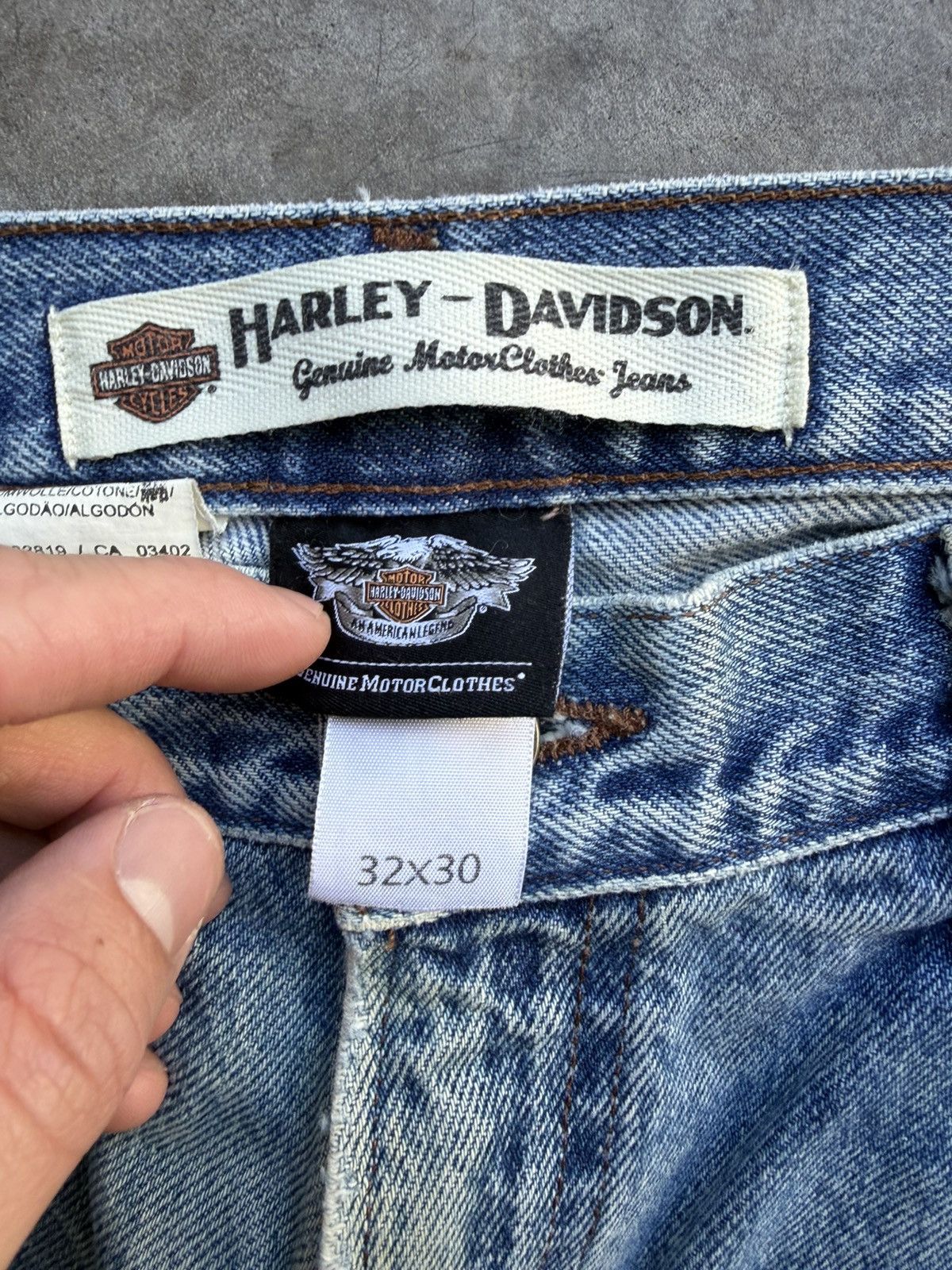 Harley Davidson Vintage Harley Davidson Custom Embroidered Patchwork Denim Size US 32 / EU 48 - 4 Thumbnail
