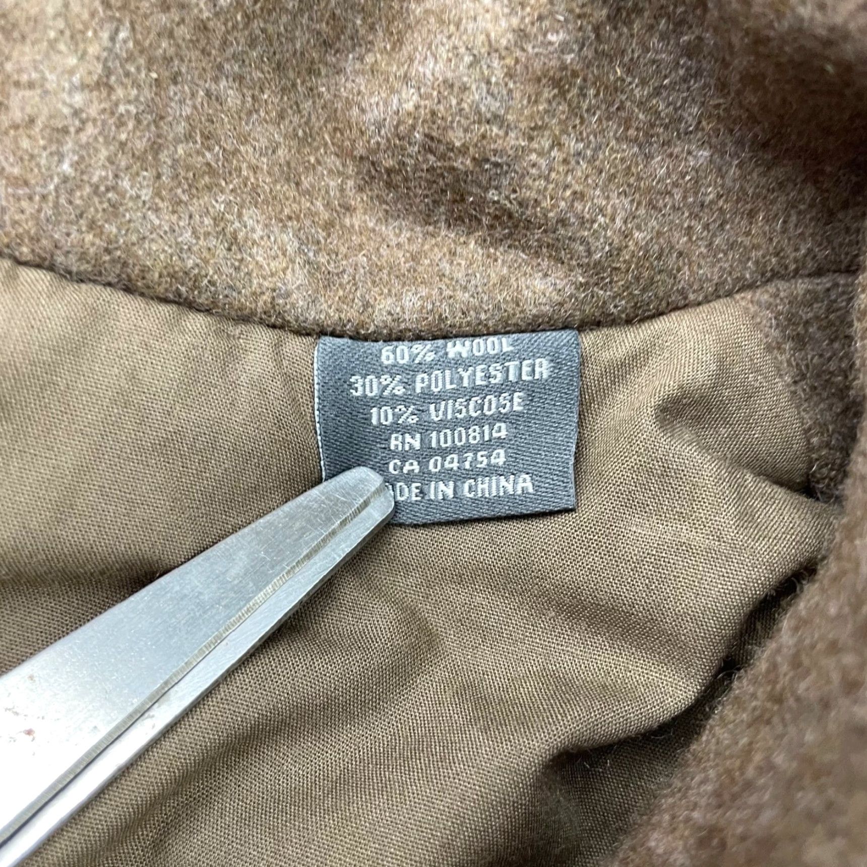 Ben Sherman VINTAGE Ben Sherman Men's Field Jacket Brown Wool Blend Full Zip Snap Button Pockets Lined Winter Spring Small Size Men Wardrobe Military Style Size US S / EU 44-46 / 1 - 5 Thumbnail
