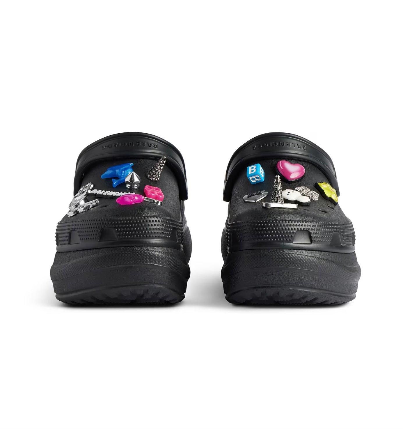 Balenciaga BALENCIAGA WOMEN'S CROCS™ MULE JIBBITZ™ IN BLACK SIZE 38 Size ONE SIZE - 3 Thumbnail