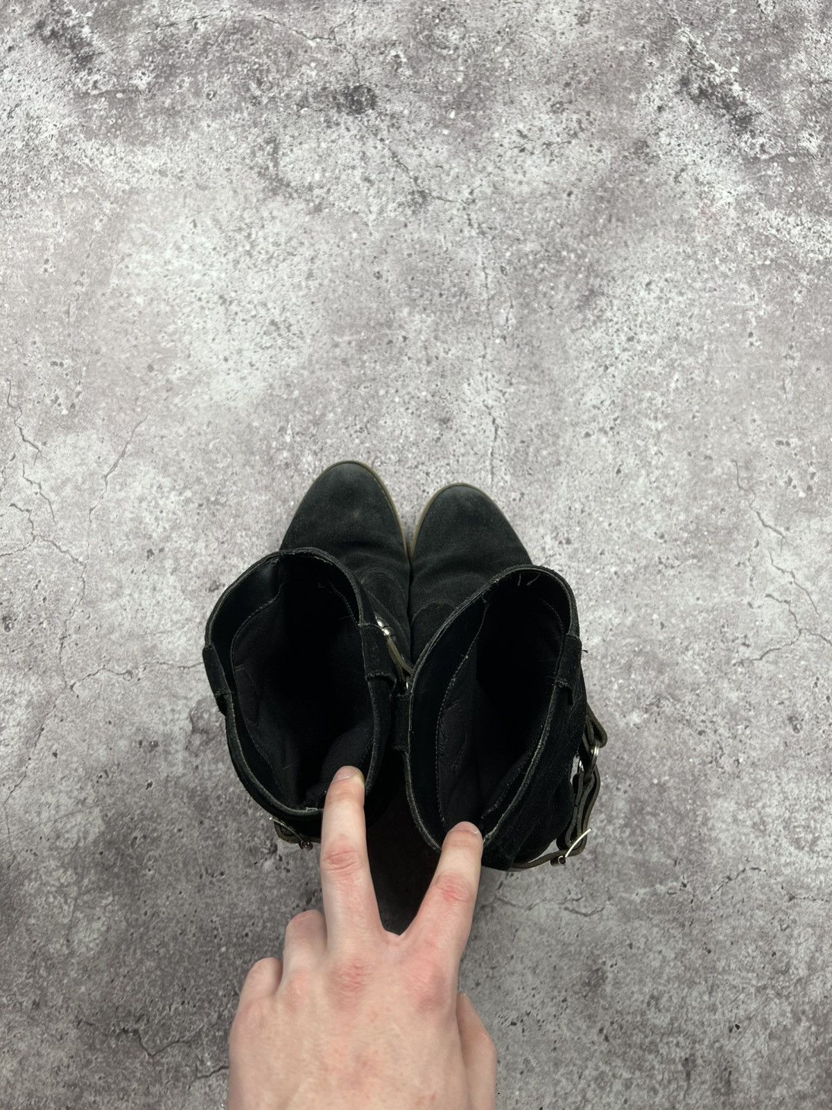 Japanese Brand STRAPS BELTED A.S 98 style Boots Leather Style Rick Owens Size US 7 / EU 40 - 5 Thumbnail