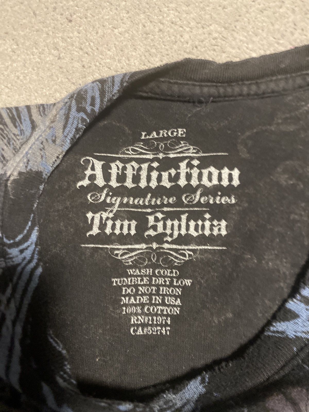 Affliction Vintage Tim Sylvia Affliction Shirt Size US L / EU 52-54 / 3 - 3 Thumbnail