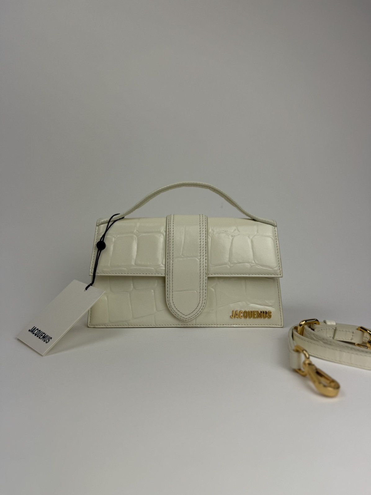 Jacquemus Jacquemus le Grand Bambino Croco Size ONE SIZE - 9 Thumbnail