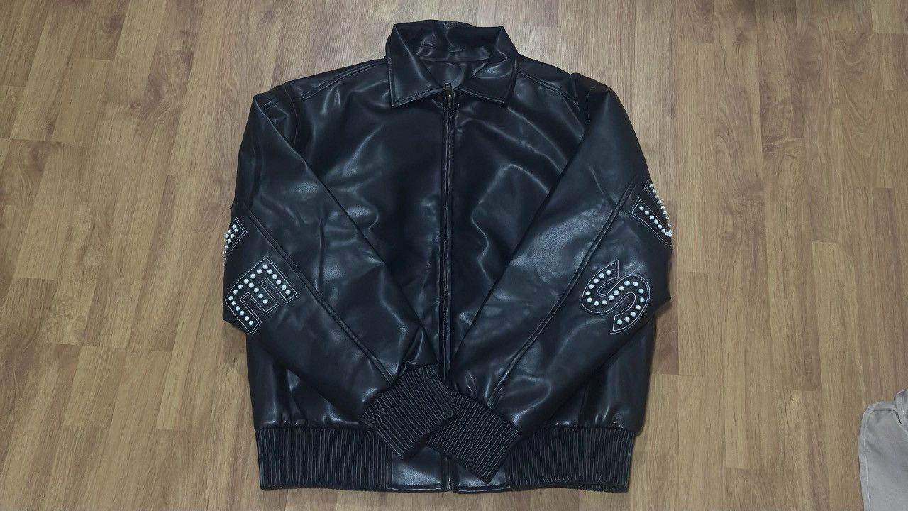 Supreme Supreme Studded Arc Logo Leather Jacket Black Size US L / EU 52-54 / 3 - 1 Thumbnail